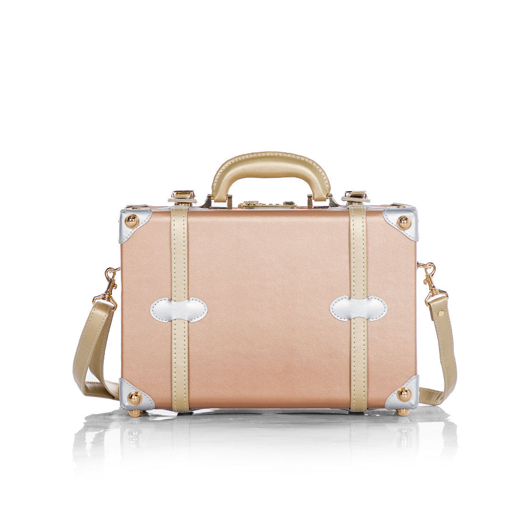 (Outlet) Minimalism Train Case - Rose Gold