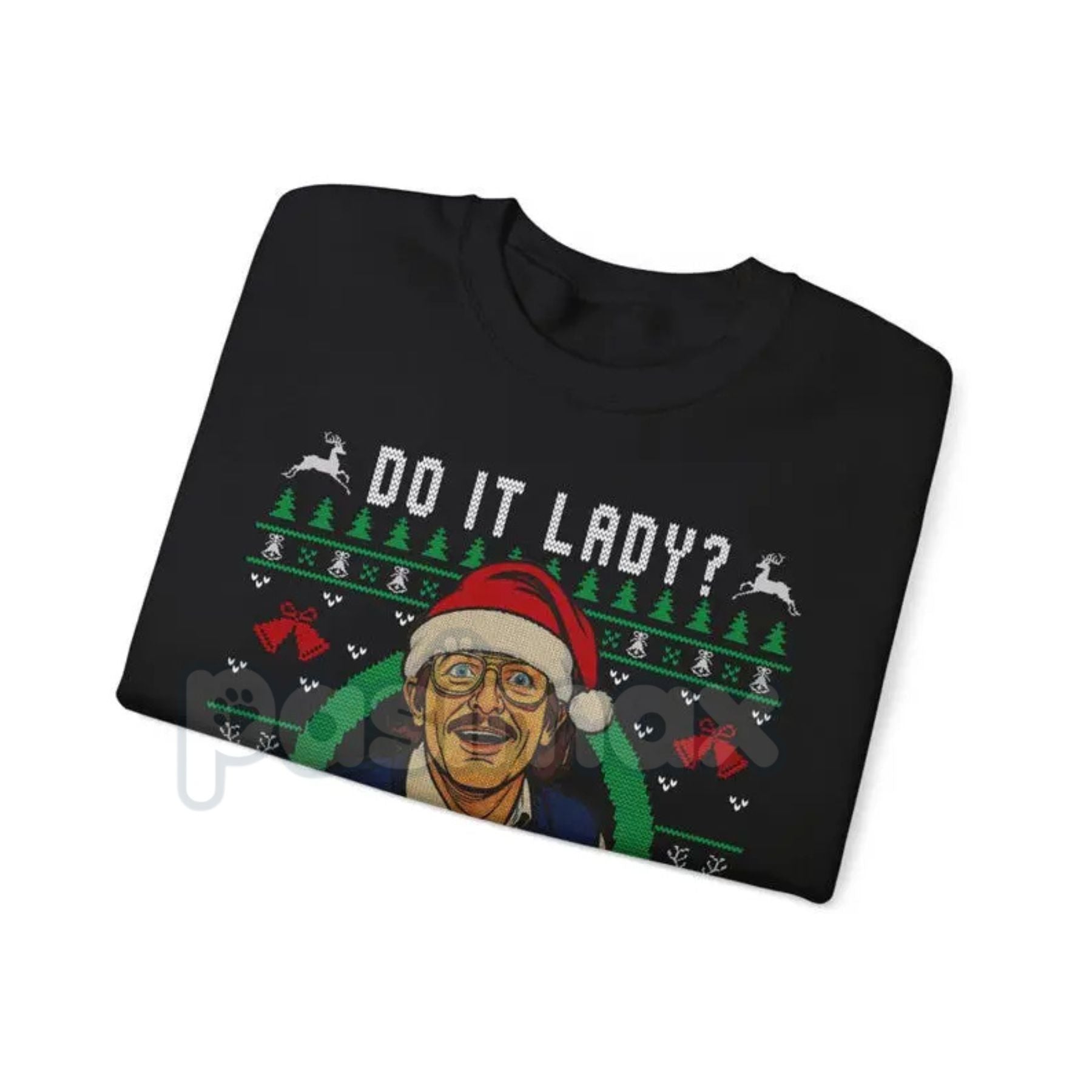 Pasimax Funny "Chit I Do It" Lady Ugly Christmas Sweater | Merry Chit-mas Xmas Sweatshirt | Cheeky Holiday Shirt — lifestyle 