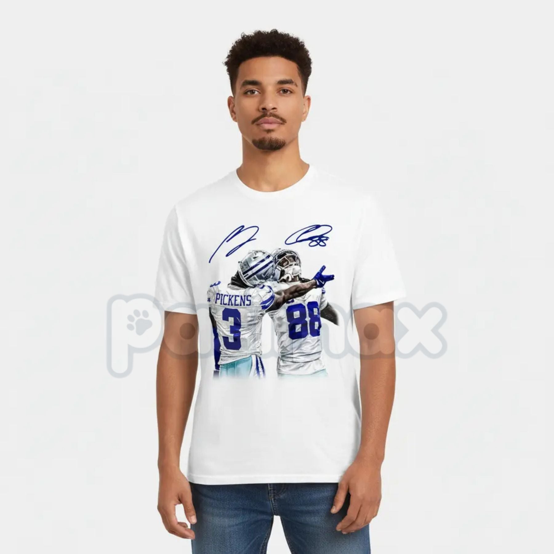 Pasimax CeeDee Lamb & George Pickens Graphic T-Shirt - NFL Superstar Wide Receiver Tee, Football Fan Apparel, Dynamic WR Duo 
