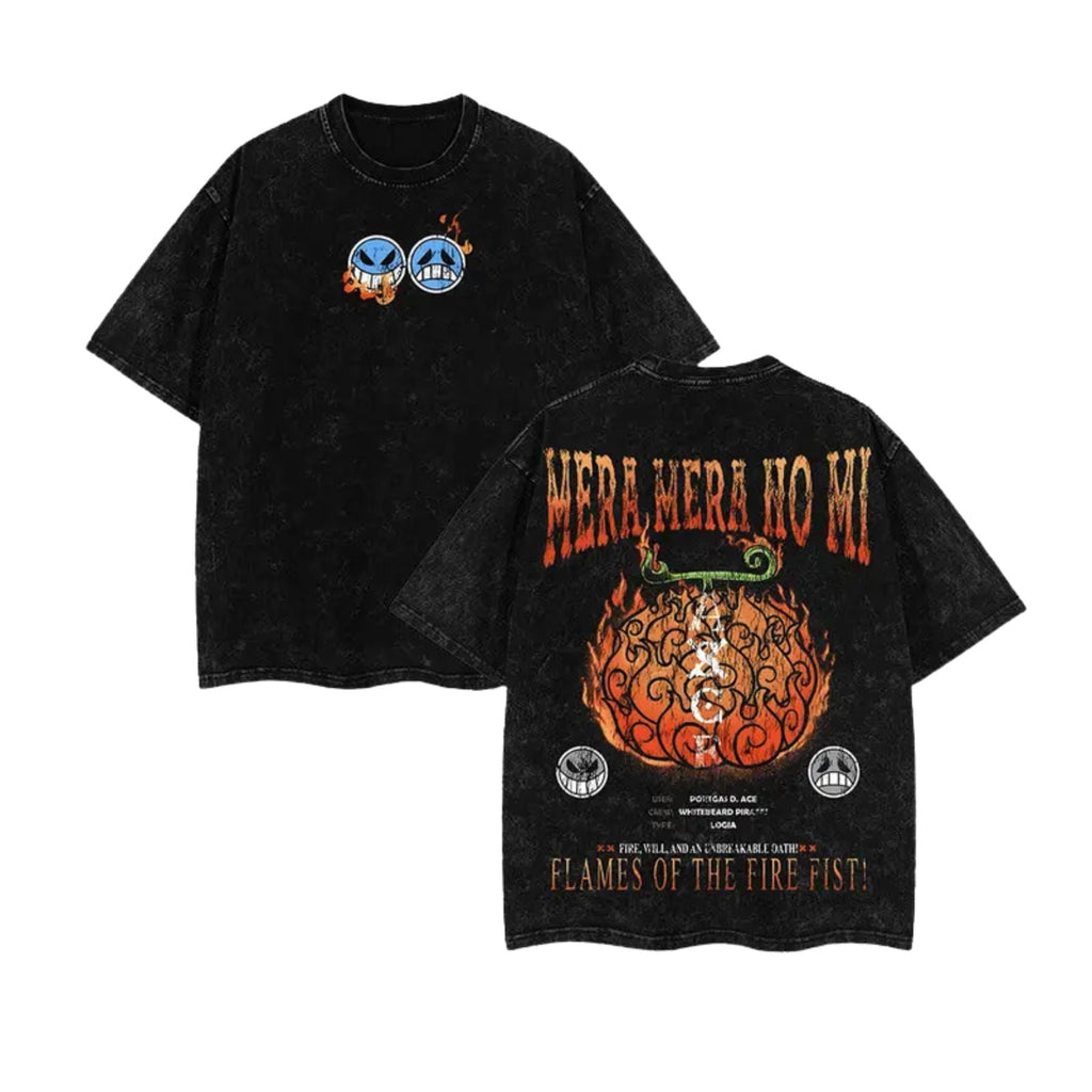 Pasimax Devil Fruit One Piece Washed Tee — back view