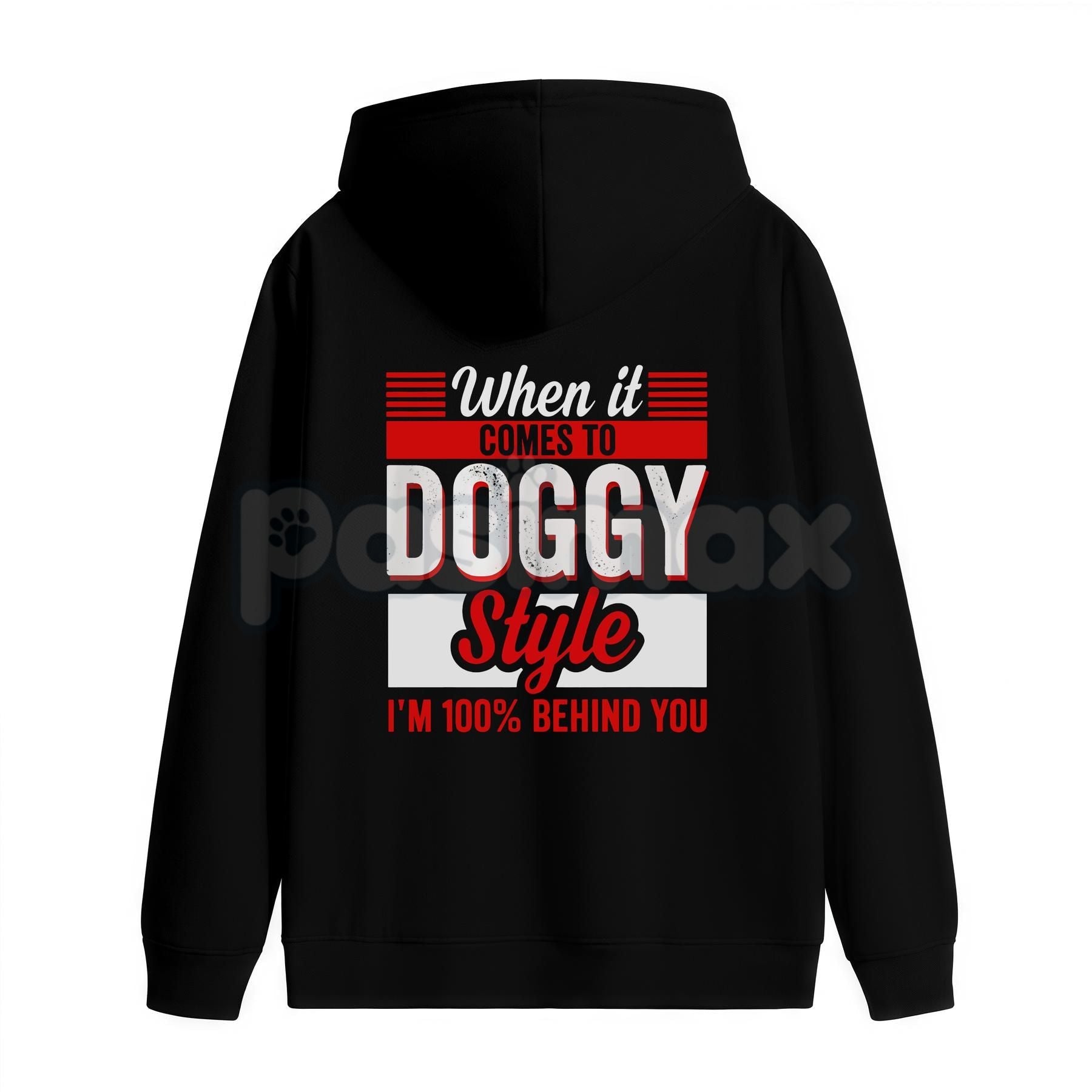 Pasimax "When It Comes To Style" Graphic T-Shirt – Back-Sided Printed Letter Crewneck, Hoodie & Sweatshirt — side view