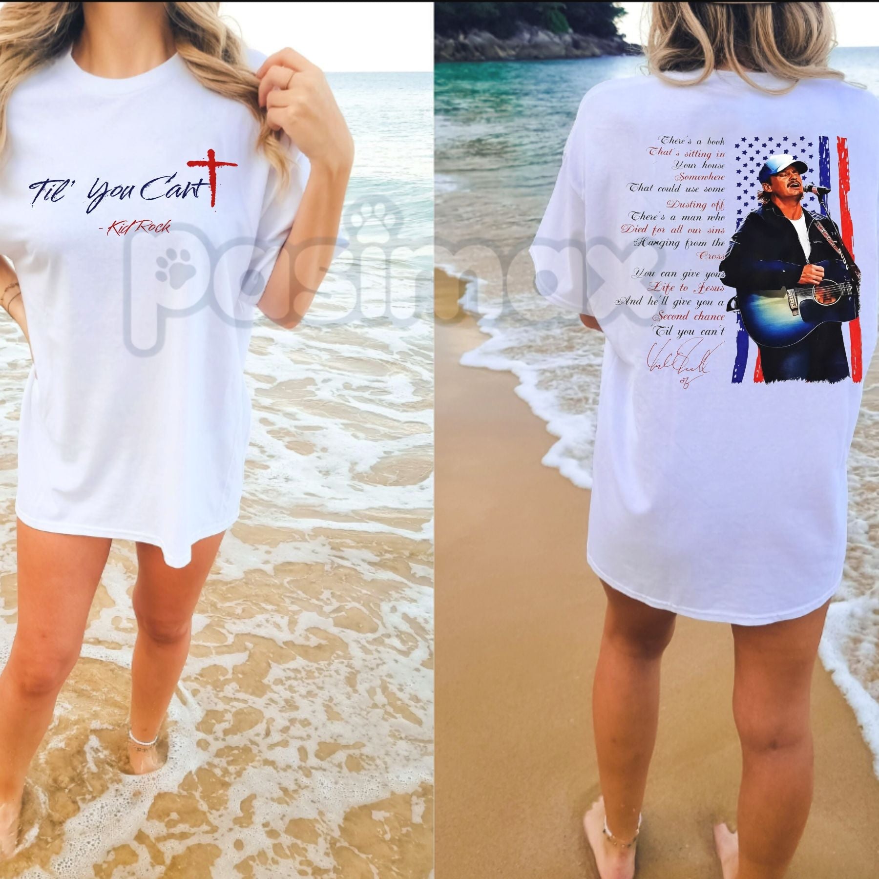Pasimax Official Kid Rock "Til You Can't" TPUSA Super Bowl 2026 T-Shirt - Commemorative Concert Graphic Tee, Premium Heavywei