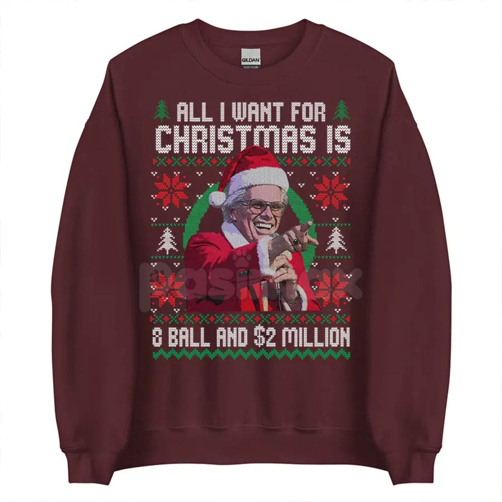 Pasimax Baby Billy Freeman 'Running in the Halls' Christmas Sweatshirt | Righteous Gemstones Musical Moments Jumper | Ironic 