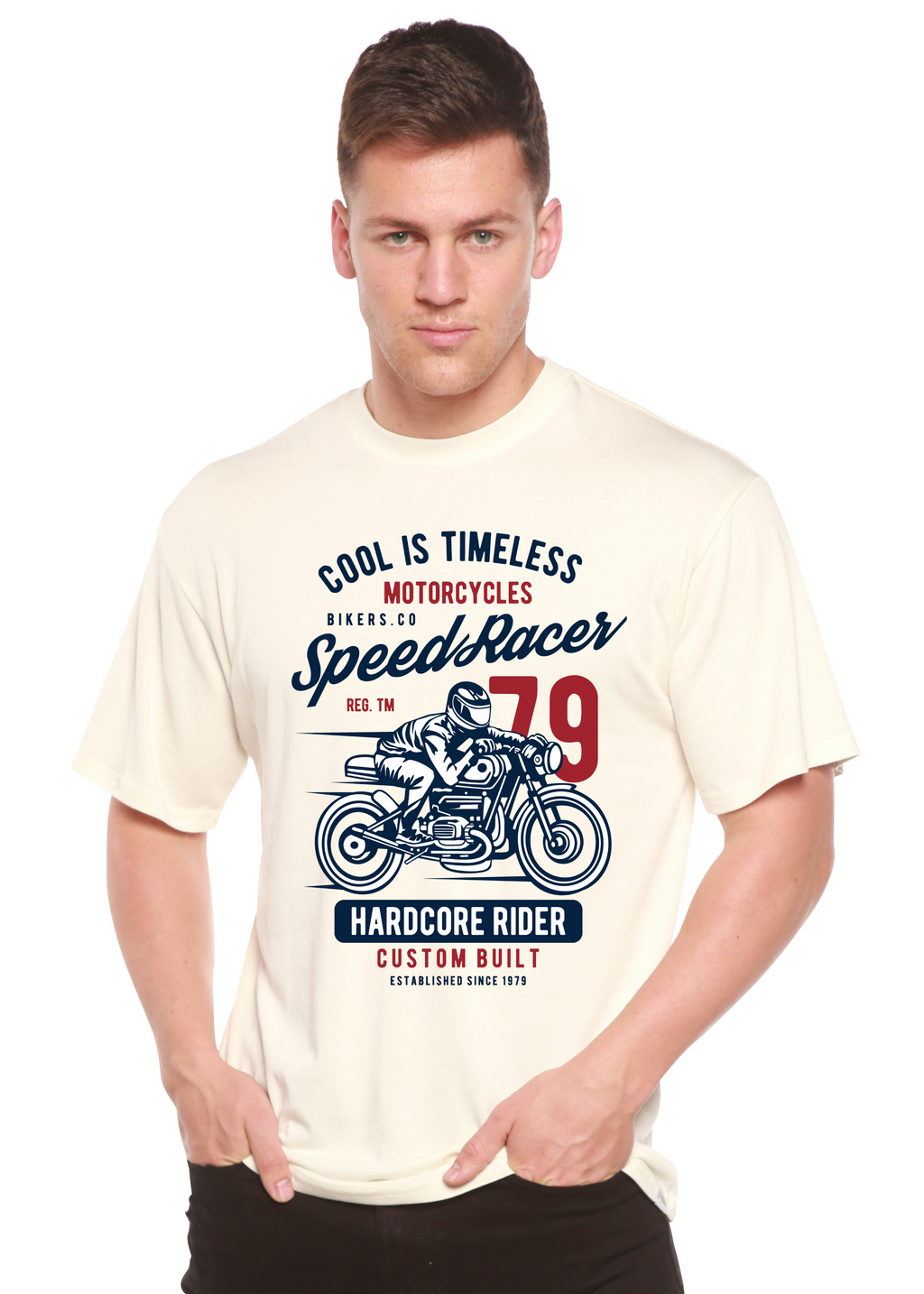 Spun Bamboo Speed Racer Spun Bamboo® Men's Bamboo Viscose/Organic Cotton Short Sleeve Graphic T-Shirt — main product shot