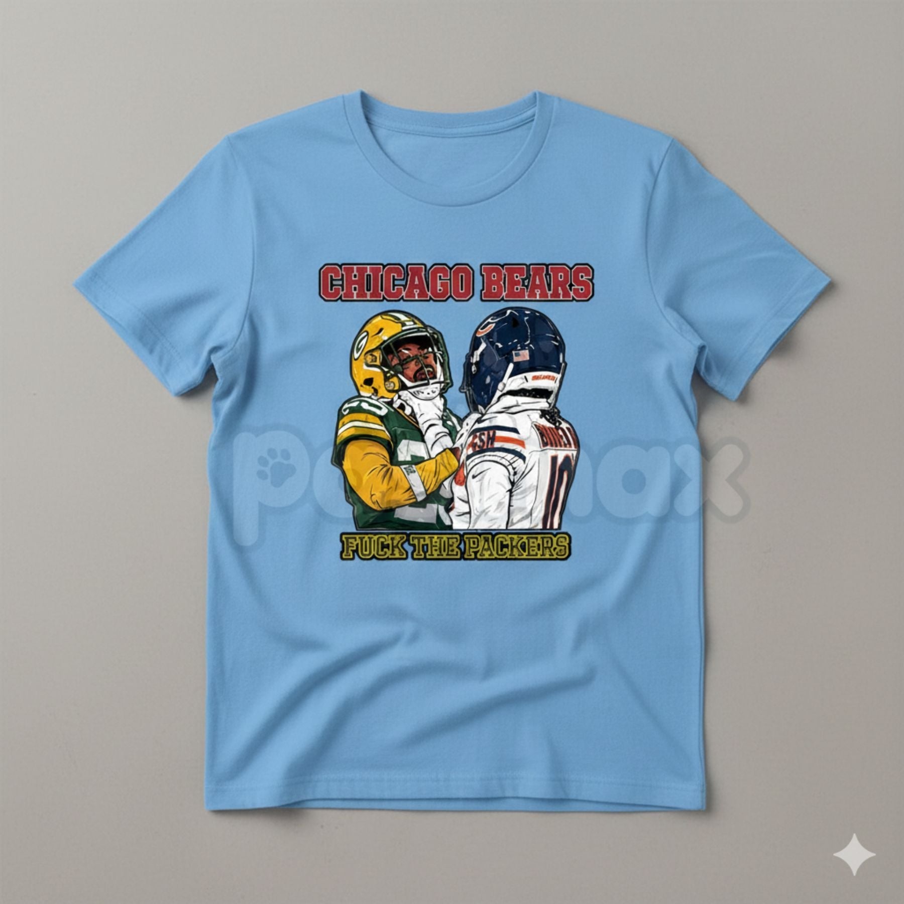 Pasimax Chicago Bears Rivalry Clash T-Shirt - Gameday Football Pride Graphic Tee, Chicago vs. Everybody Fan Apparel, Classic 