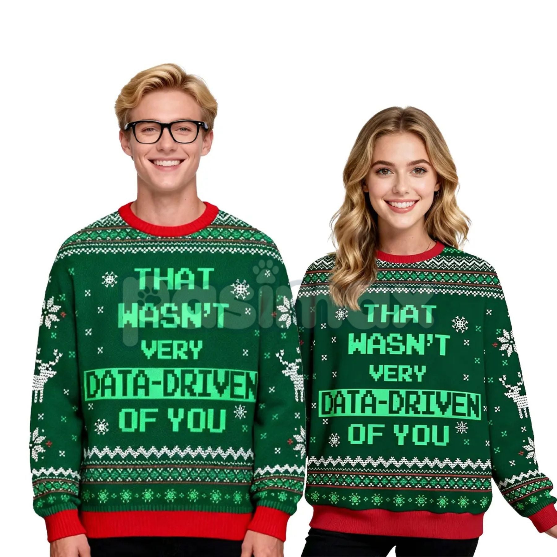 Pasimax Classic Geek Style Ugly Christmas Sweater – Cozy Crew Neck Knit Jumper, Perfect Holiday Gift for Men & Women — lifest
