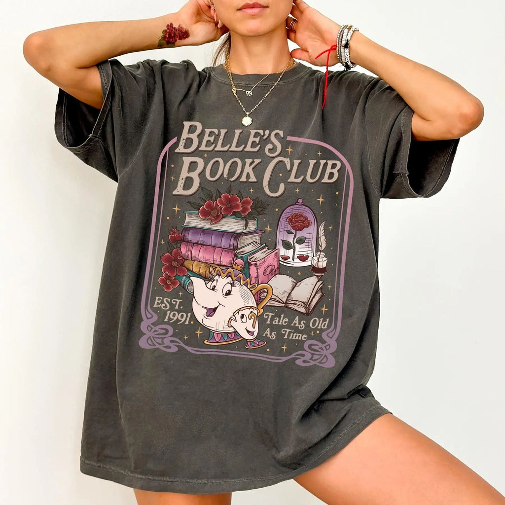 Pasimax Belle's Book Club T-Shirt — side view