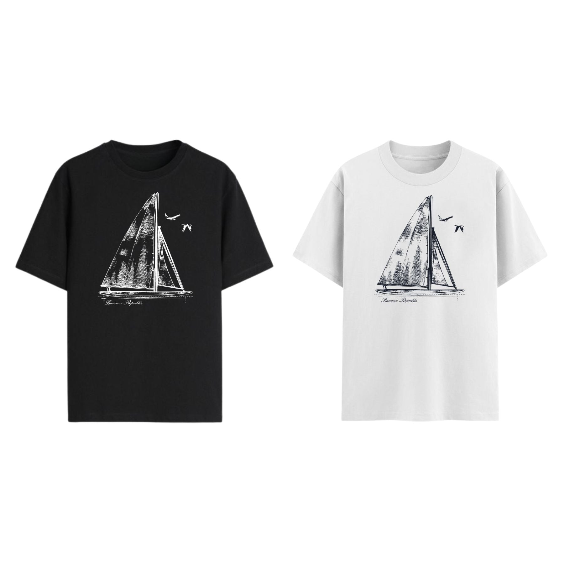Pasimax Banana Republic Graphic T-shirt — side view
