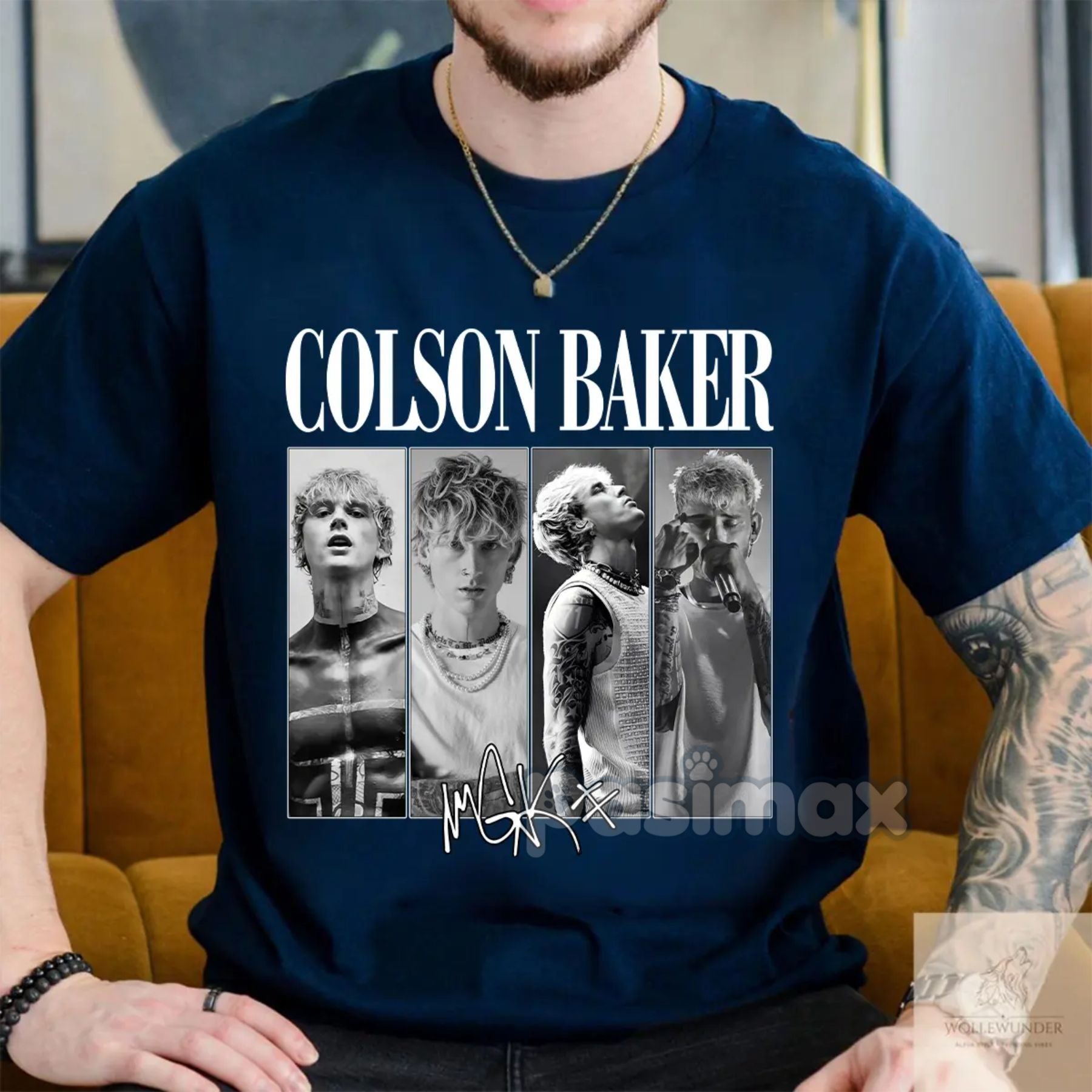 Pasimax Classic Rock Band Graphic T-Shirt — side view
