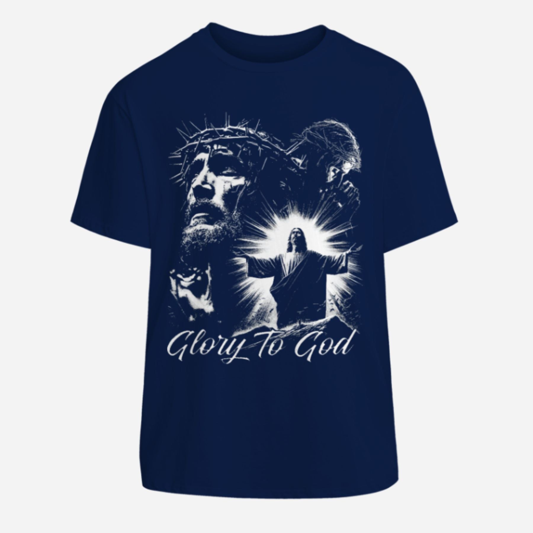 Pasimax "Glory To God" Jesus T-Shirt — side view