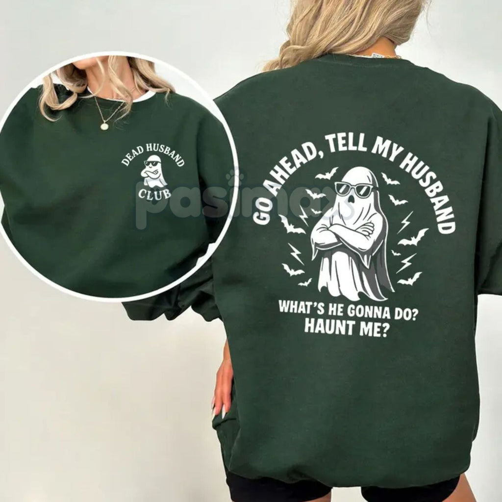 Pasimax Dead Husband Club Sweatshirt — side view