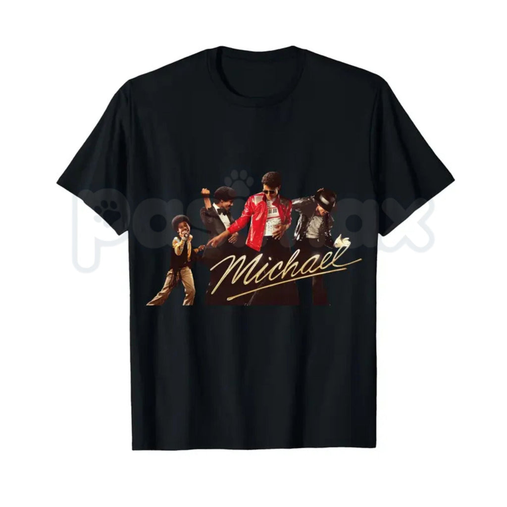 Michael Jackson Iconic Pose Signature T-Shirt – Retro King of Pop Graphic Tee