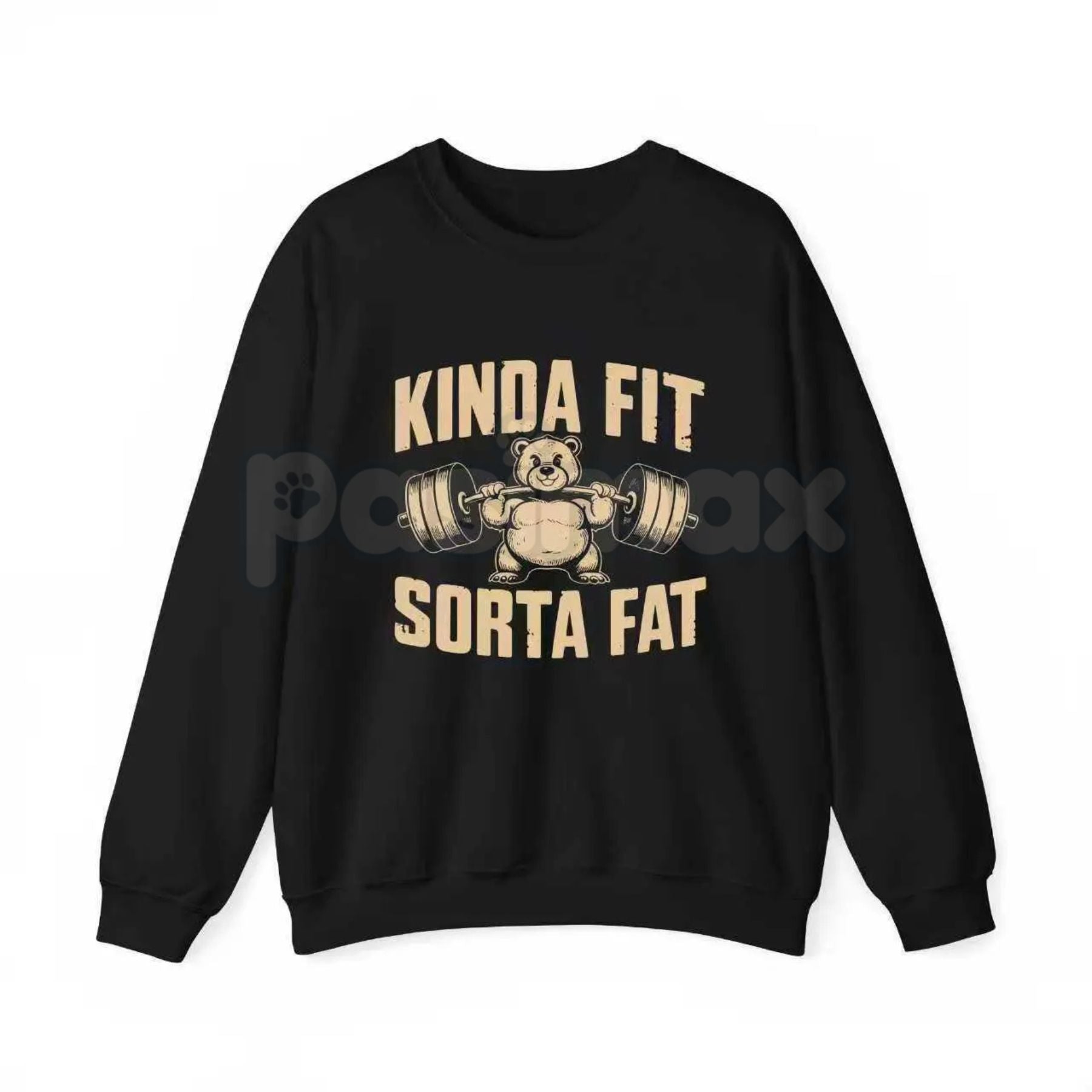 Pasimax Funny Weightlifting Bear Graphic – Sarcastic Gym Humor Hoodie, Sweatshirt & T-Shirt — lifestyle context
