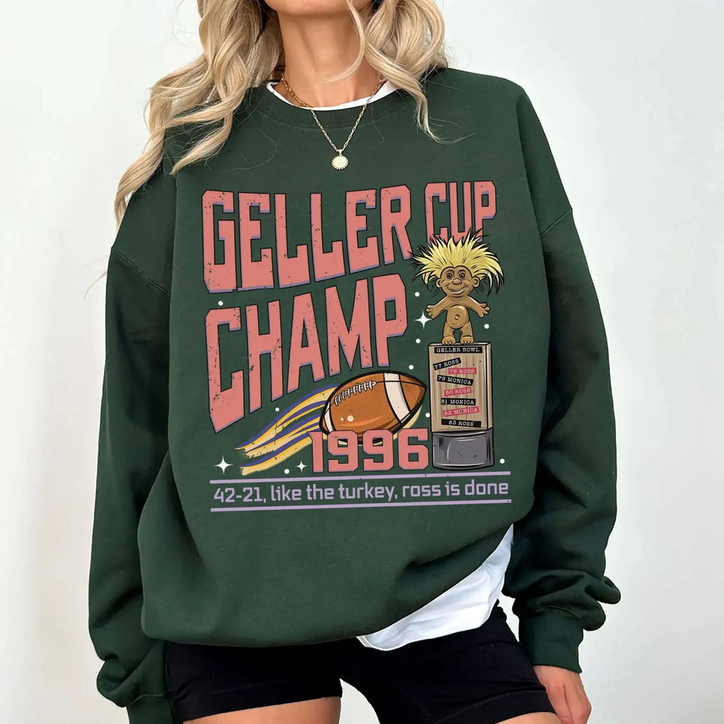 Pasimax Geller Bowl Friendsgiving Sweatshirt — side view