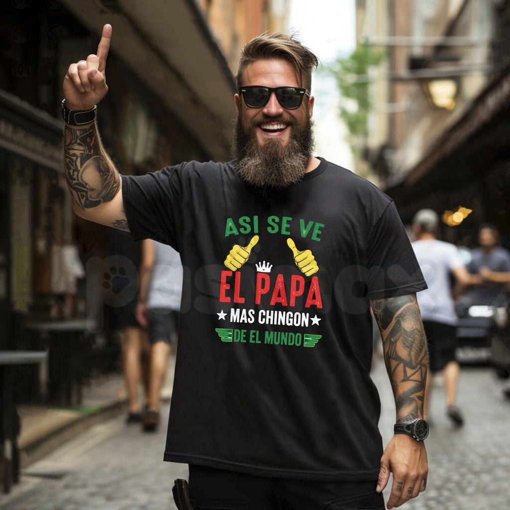 "El Papá" Father's Day T-Shirt – Funny Hispanic Dad Graphic Tee