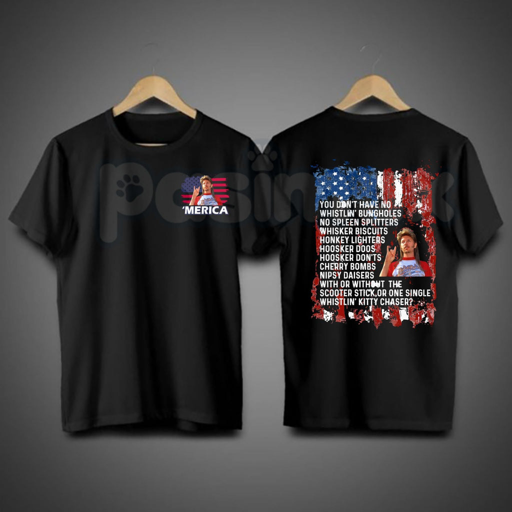 Pasimax "Joe Dirt" Funny 4th of July T-Shirt — side view