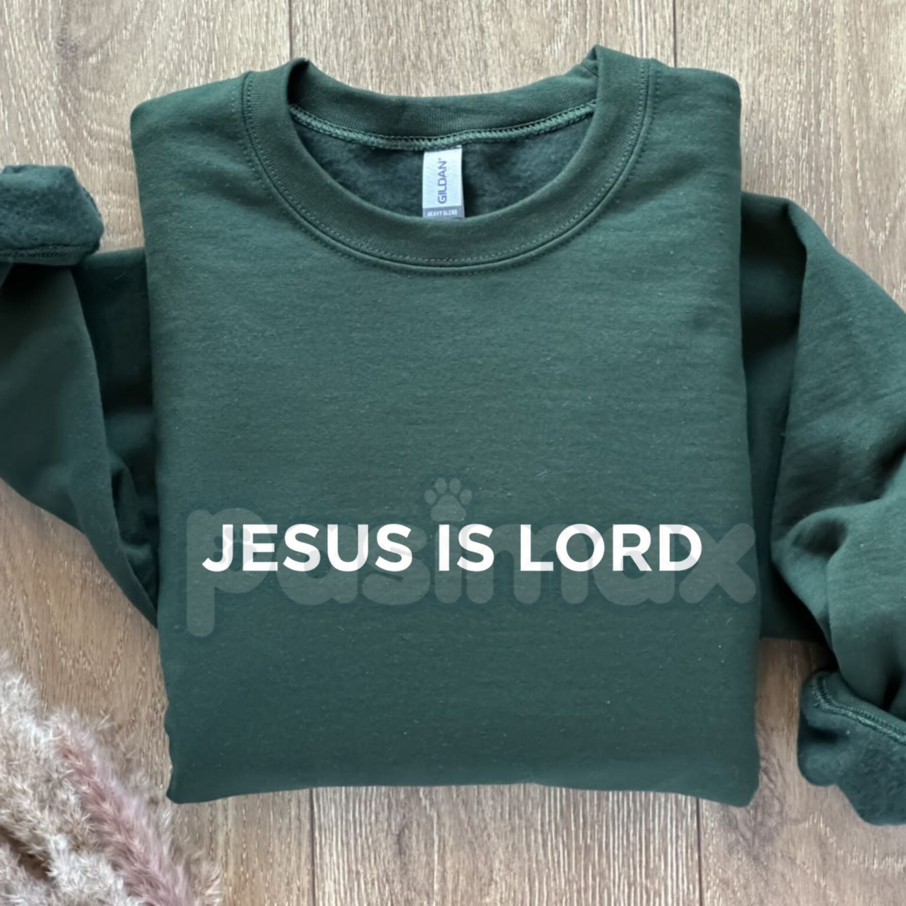 Pasimax Unisex JESUS IS LORD Sweatshirt | Christian Faith Statement Jumper | Religious Scripture Apparel | Spiritual Gift Cre