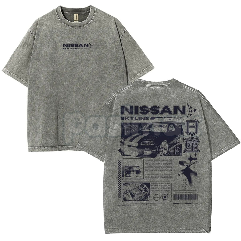 Pasimax Vintage JDM Sports Car Graphic T-Shirt — side view