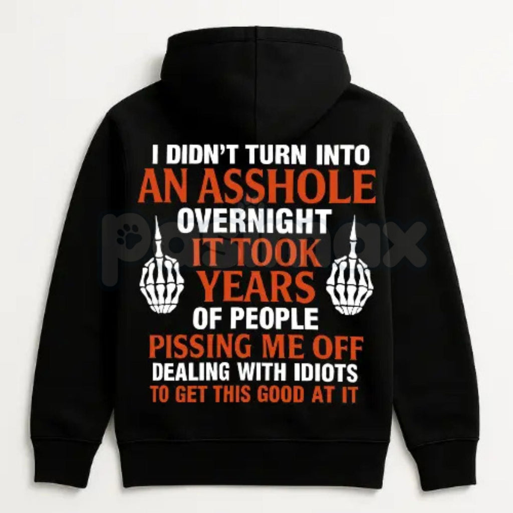 Pasimax Being Pissed Off Is My Cardio – Funny Sarcastic Quote Hoodie, Sweatshirt & T-Shirt — side view