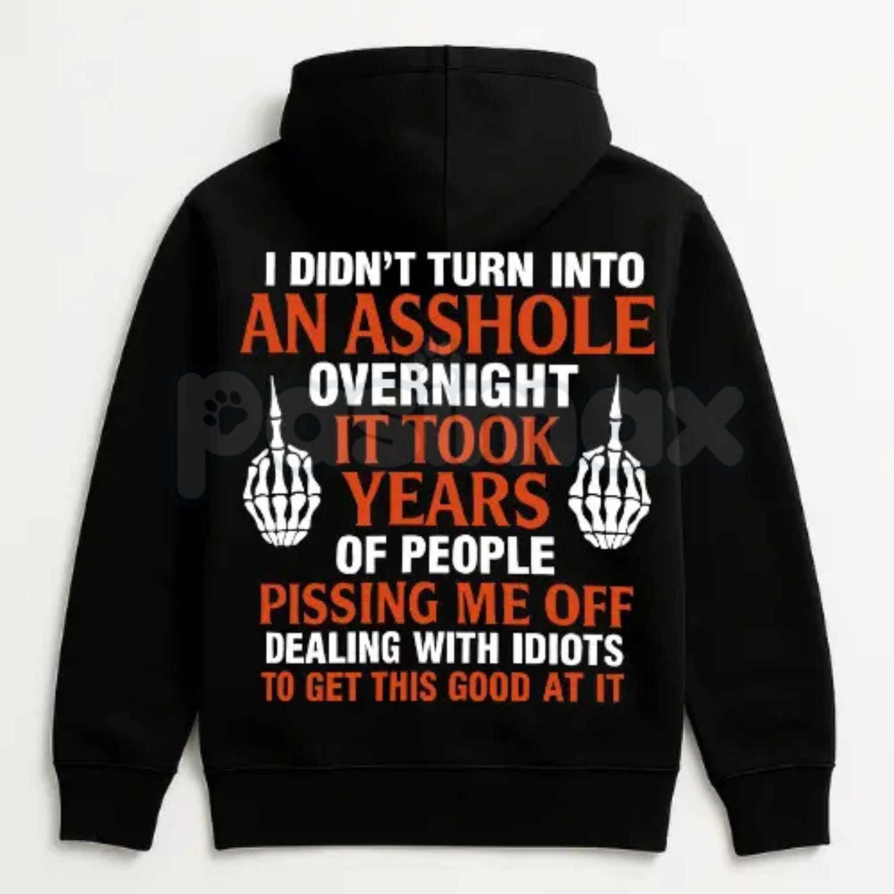 Pasimax Being Pissed Off Is My Cardio – Funny Sarcastic Quote Hoodie, Sweatshirt & T-Shirt — side view