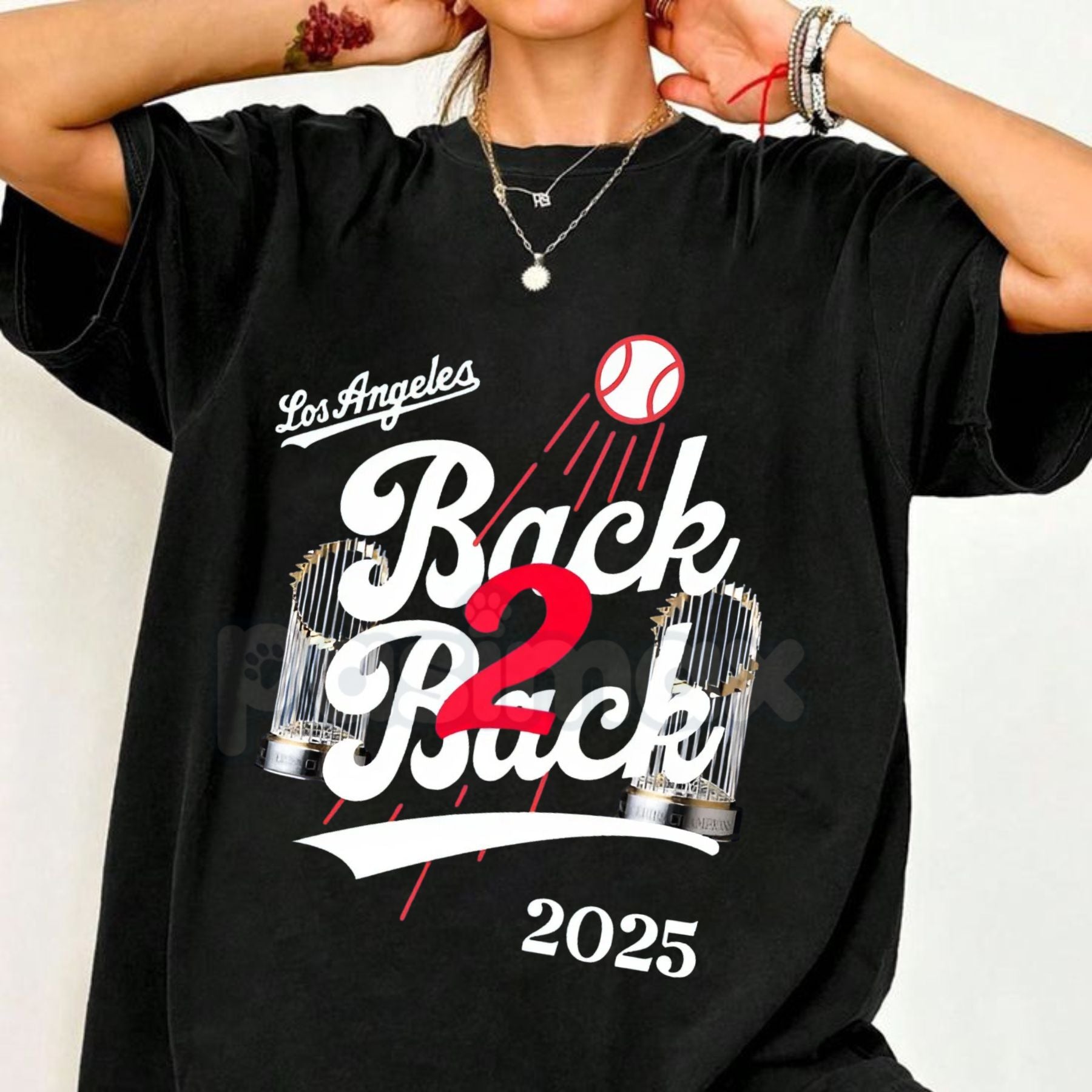 Pasimax LA Back to Back Champions T-Shirt - Dynasty Fan Game Day Tee, Unisex LA Victory Graphic Top, Sports Prediction Appare