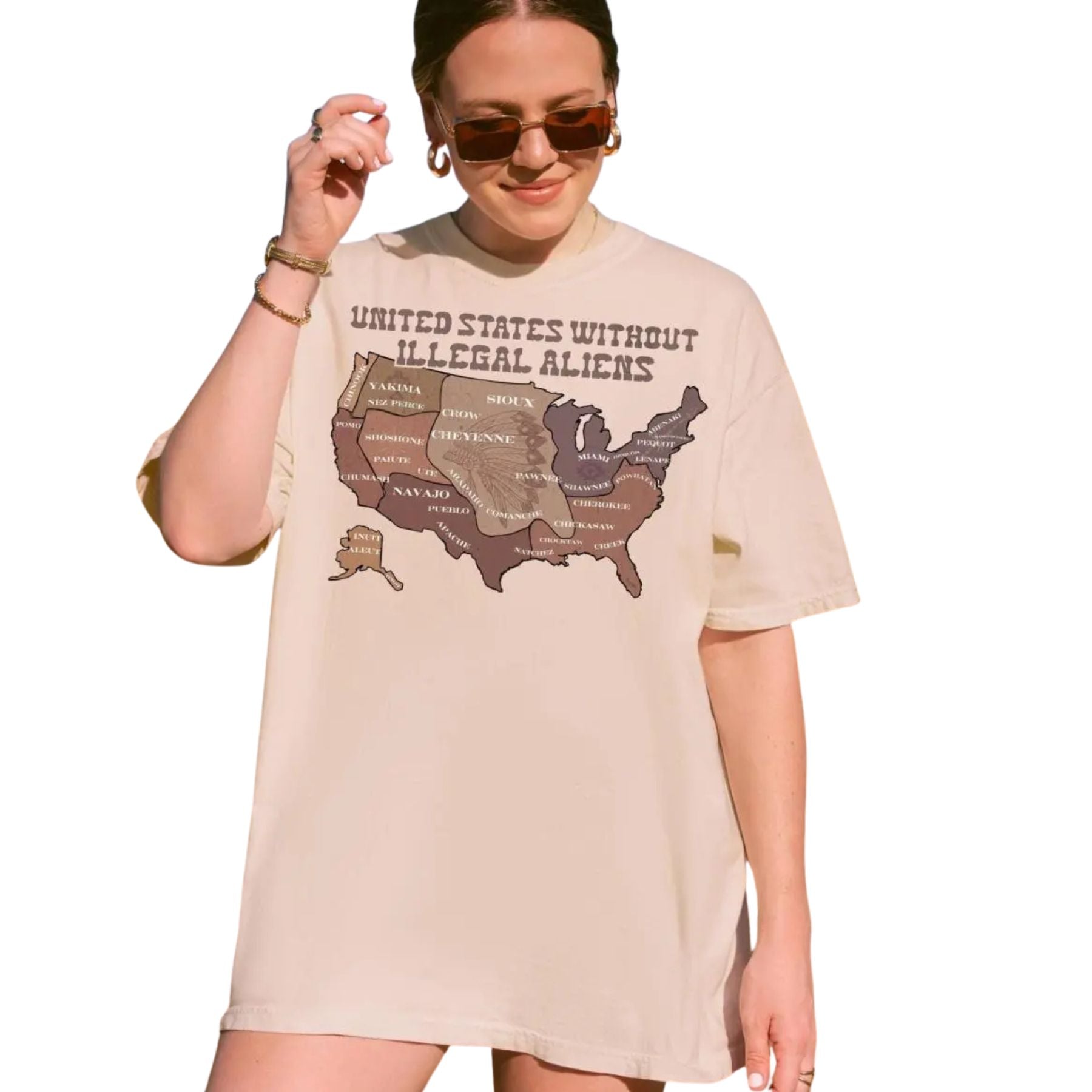Pasimax US Without Illegal Aliens Shirt — side view