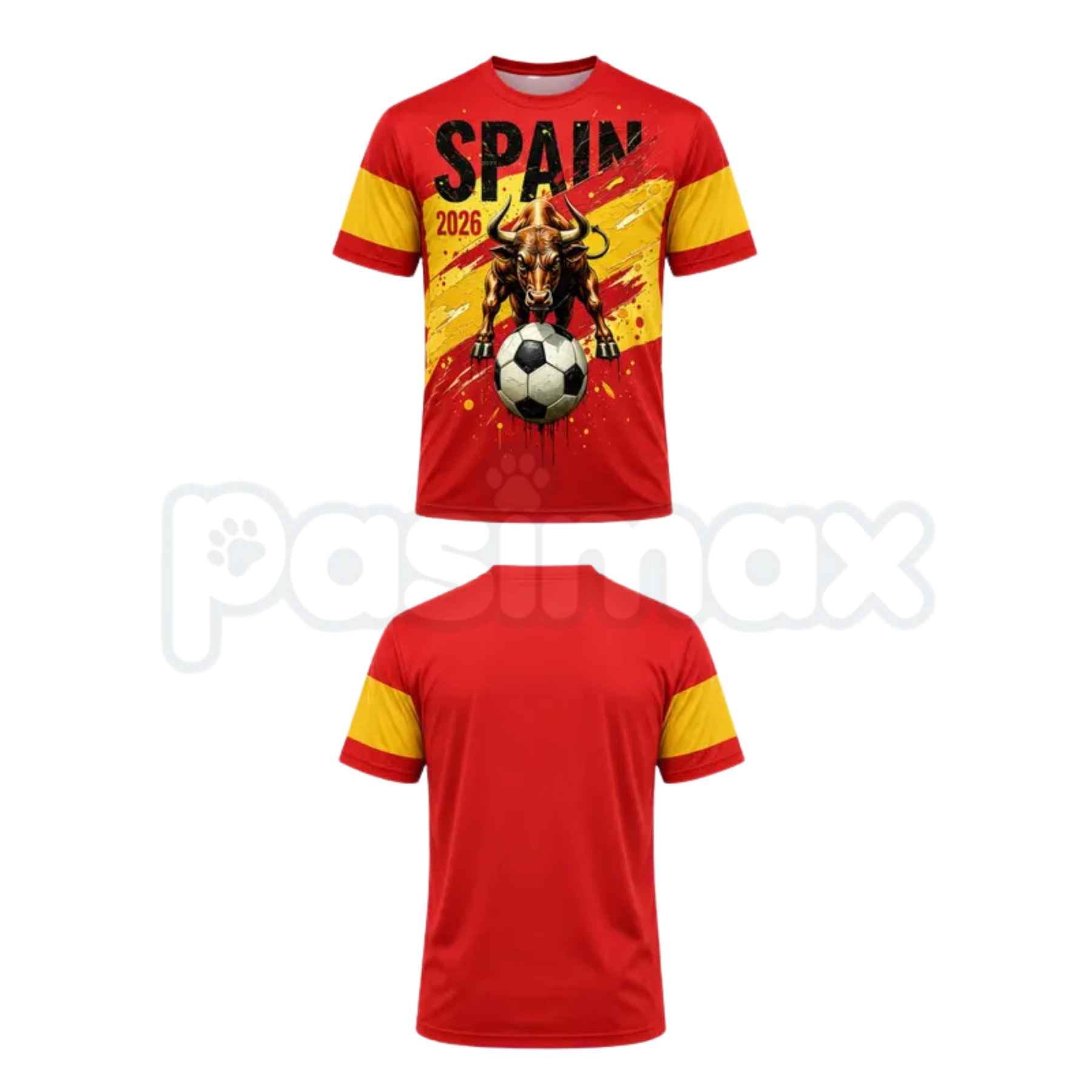 2026 Spain Soccer T-Shirt for Men – Spanish Football Fan Tee, National Team Pride Sportswear