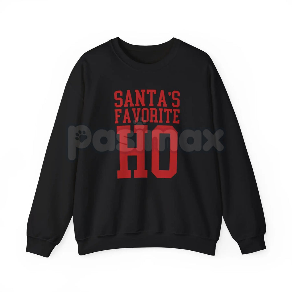 Pasimax Santa’s Favorite Ho Cozy Christmas Crewneck | Funny Viral Holiday Sweatshirt for Women | Adult Humor Xmas Jumper — si