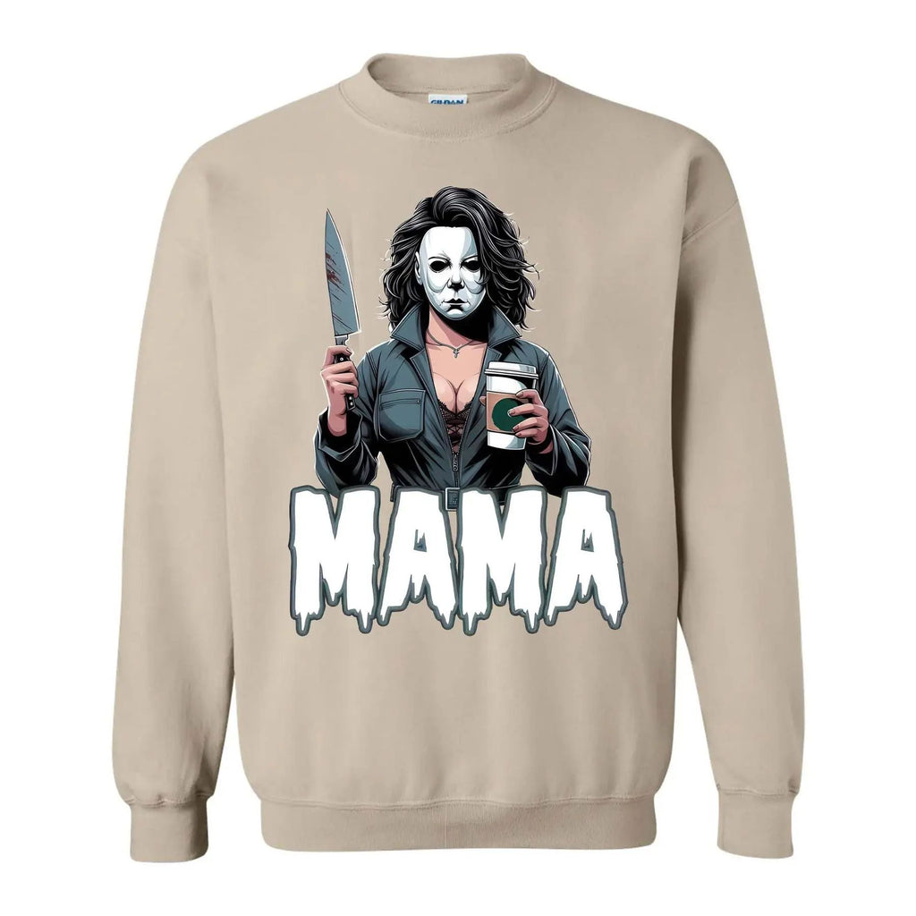 Pasimax Halloween Spooky Mama Sweatshirt – Cool & Funny Mom Gift — side view