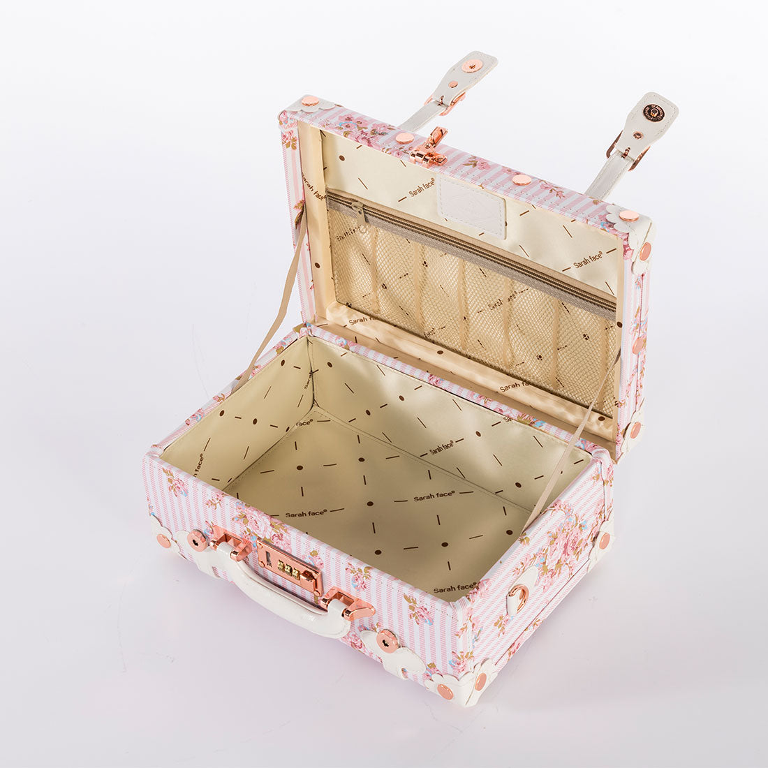 SarahFace Train Case - Pink Floral's