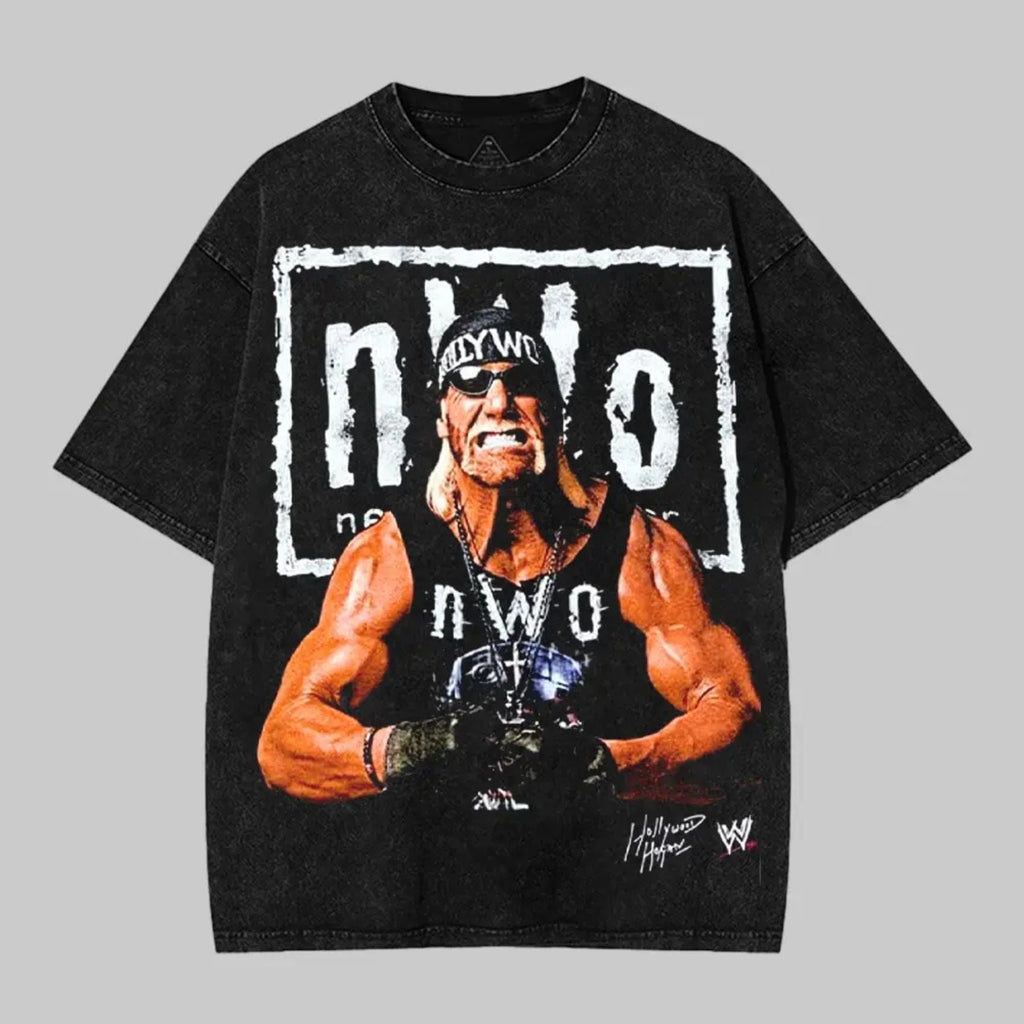 Pasimax Retro NWO Hulk Hogan T-Shirt — side view