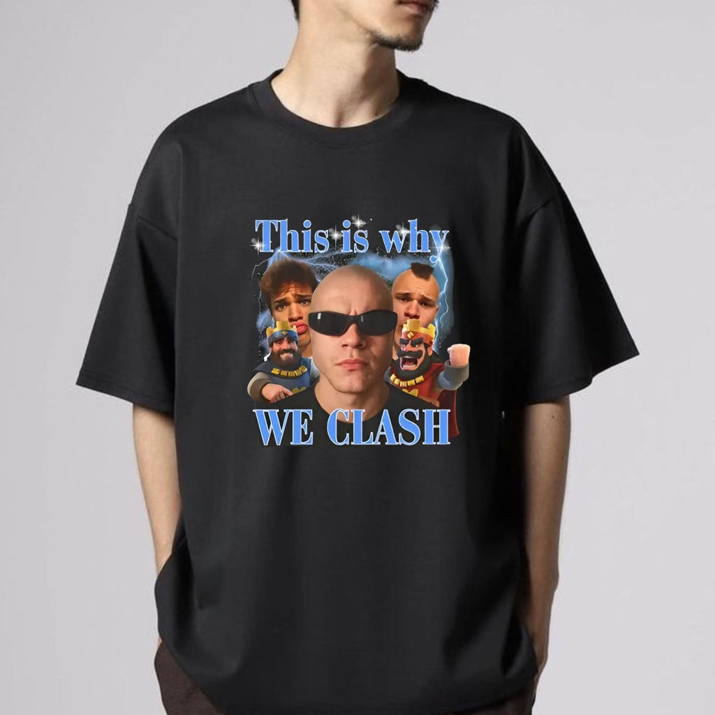 Pasimax "This is why WE CLASH" T-shirt — side view