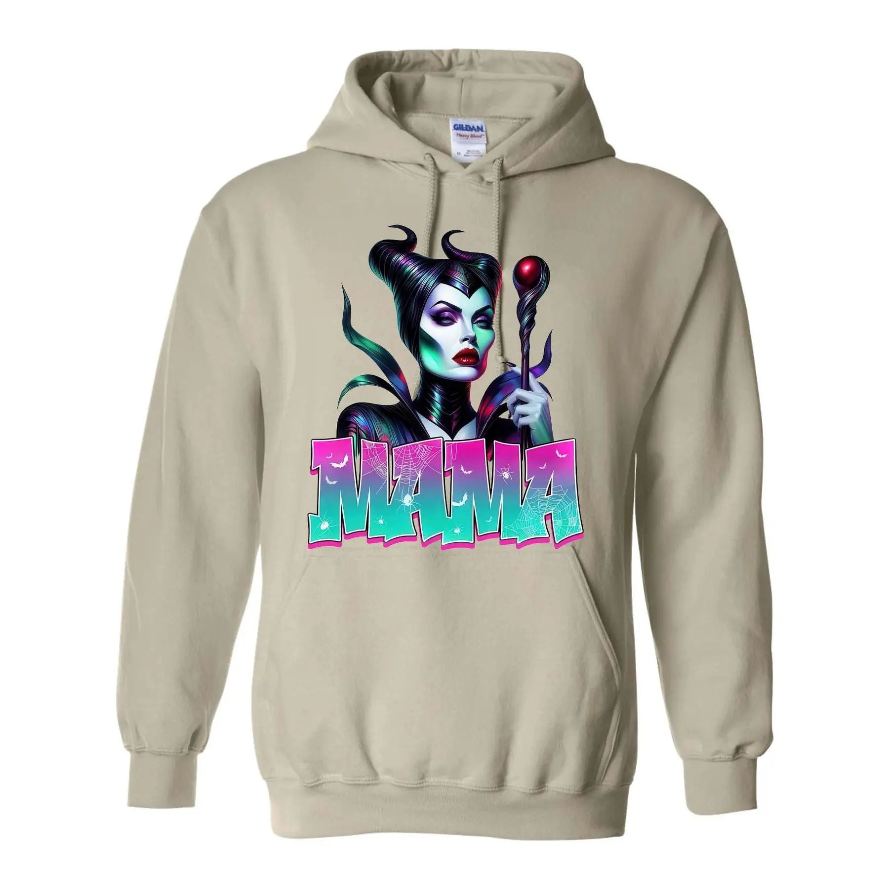 Pasimax Spooky Mama Movies Characters Hoodie — back view