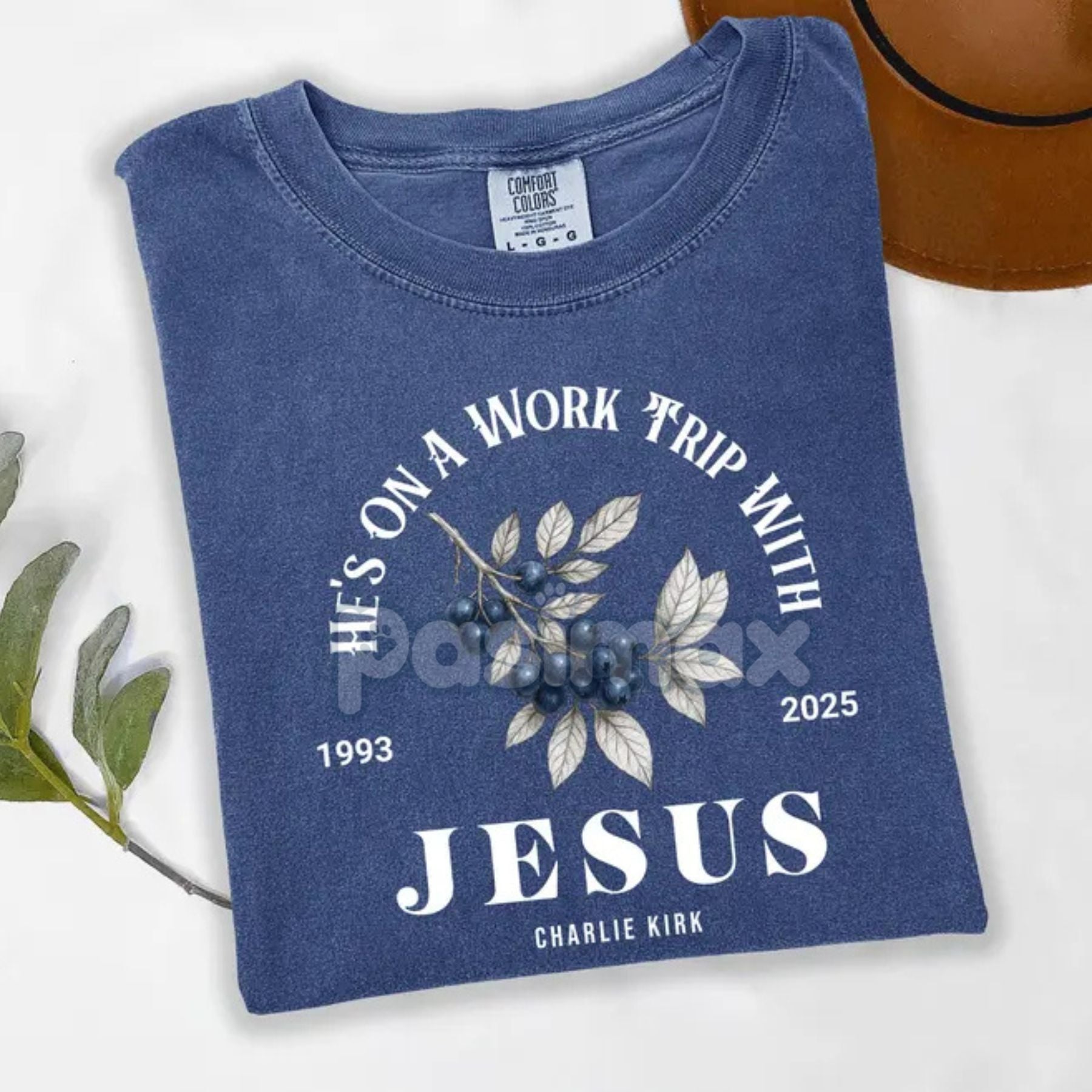 Pasimax Charlie & Erika Kirk Memorial Shirt — side view