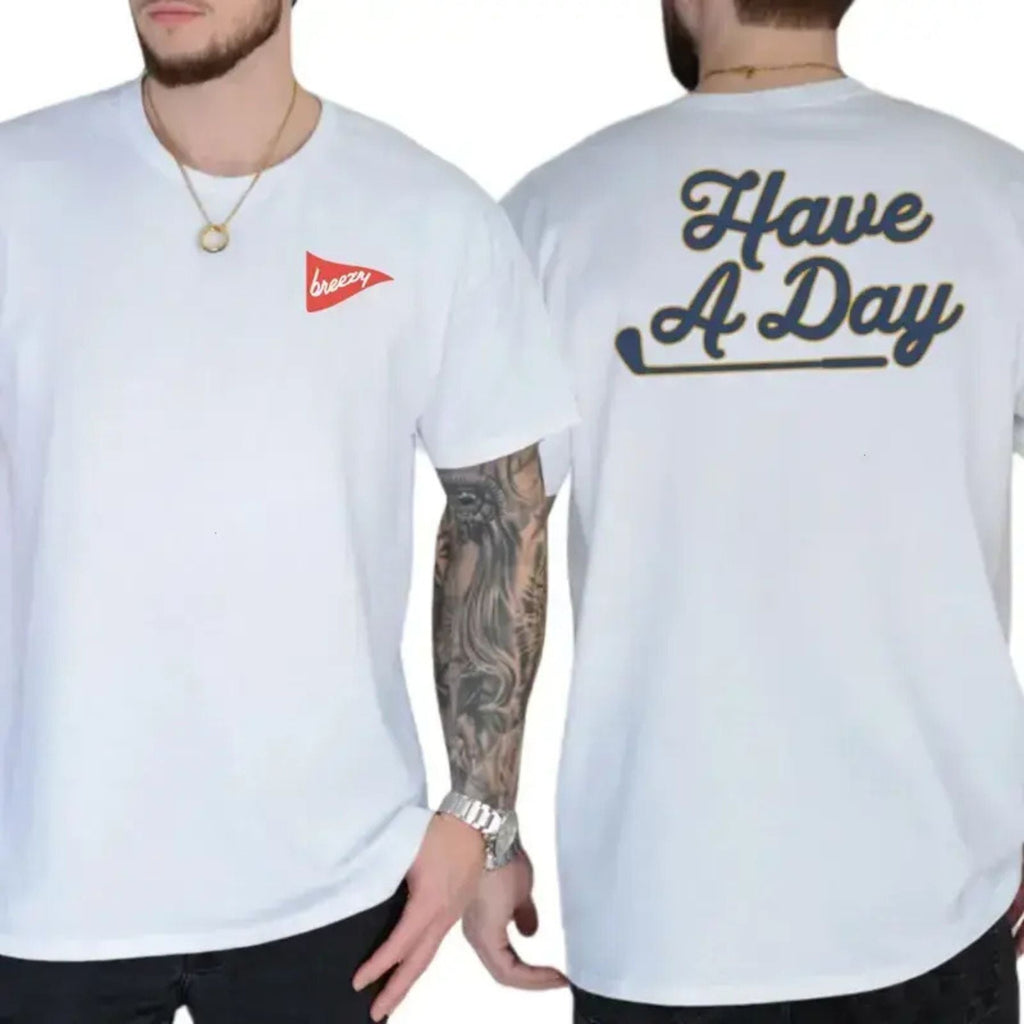 Pasimax Breezy Golf "Have A Day" 2-Sided Tee — side view