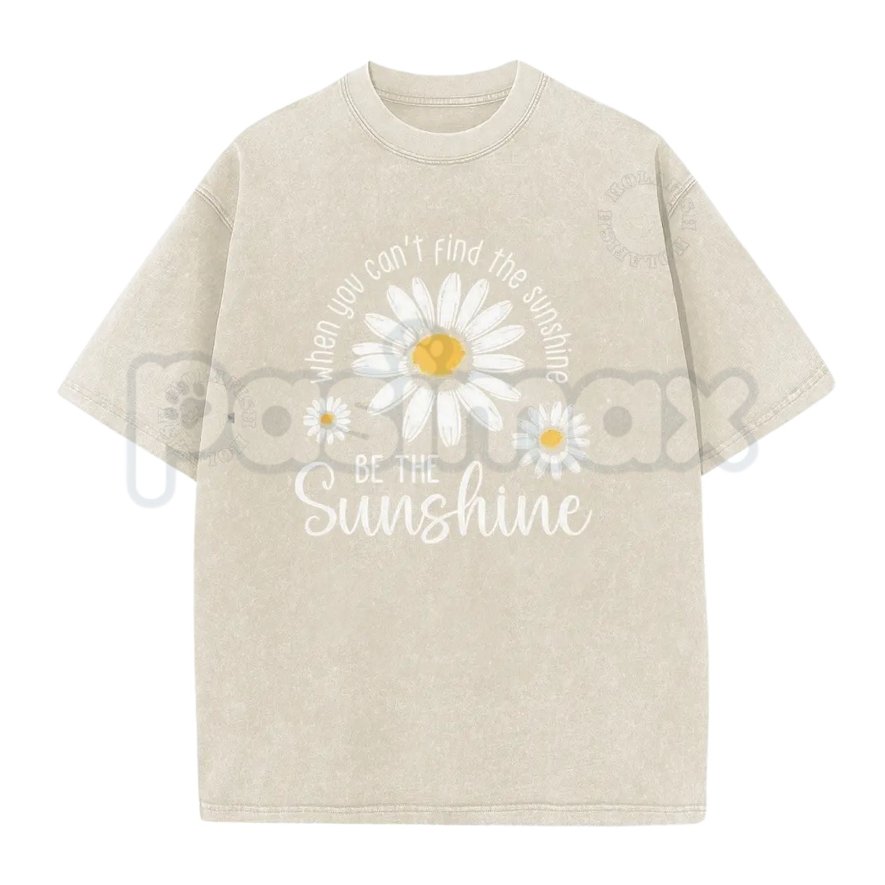 Be The Sunshine T-Shirt – Inspirational Vintage Washed Graphic Tee, Retro Positive Quote Lightweight Cotton Top, Aesthetic Sun Streetwear