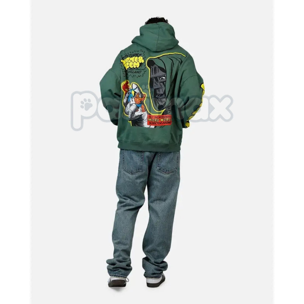 Pasimax Doctor Doom Genius Ruler Premium Hoodie – Fantastic Four Marvel Supervillain Pullover, Latveria Monarch Apparel, Unis
