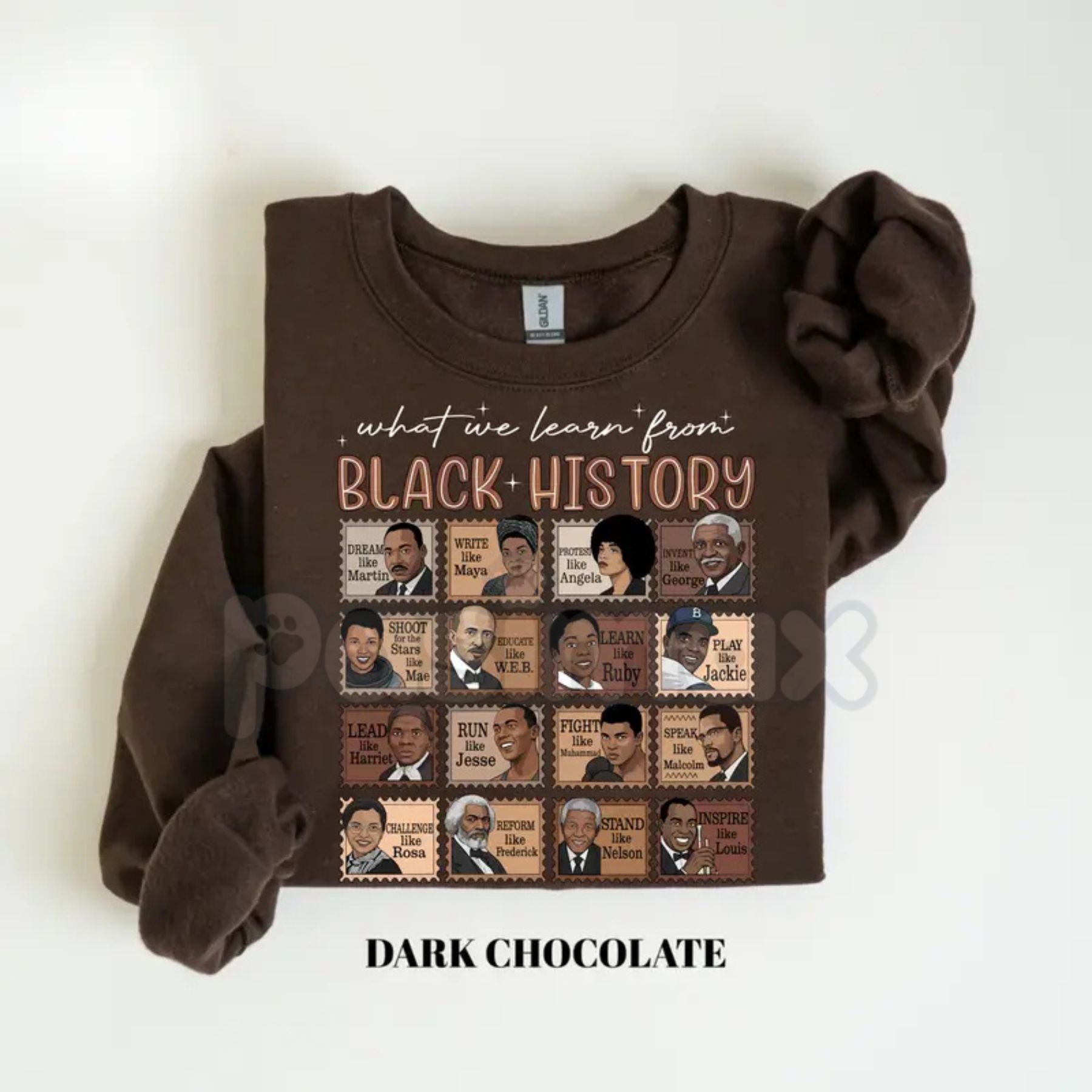 Pasimax What We Learn From Black History Sweatshirt | Educational Black History Month Crewneck | Social Justice Graphic Shirt