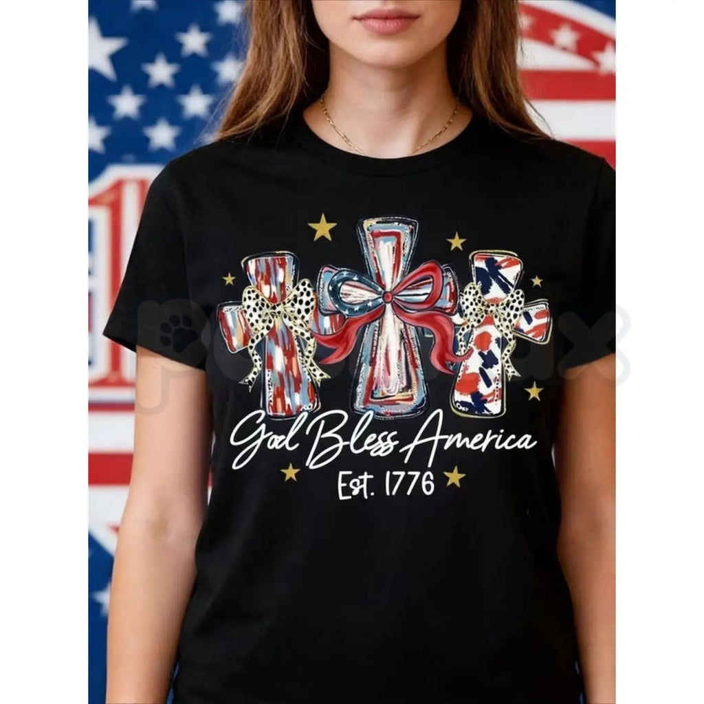 God Bless America 250th Anniversary T-Shirt – USA 250th Birthday Commemorative Tee, Premium 100% Cotton 4th of July Graphic Top, Soft Lived-In Heavyweight Memorial Day Gift Shirt, Made in USA