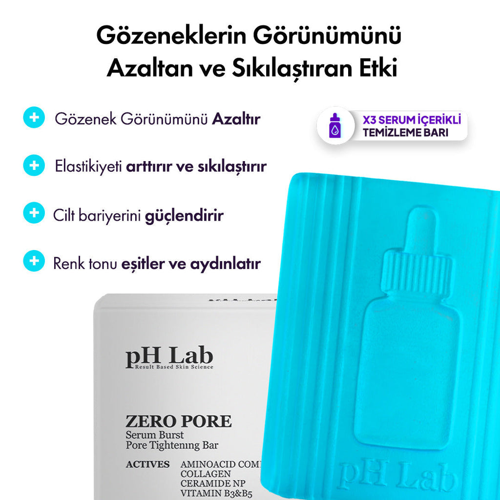 PHLab Zero Pore Cleansing Bar, Amino Acid & Collagen Facial Cleanser
