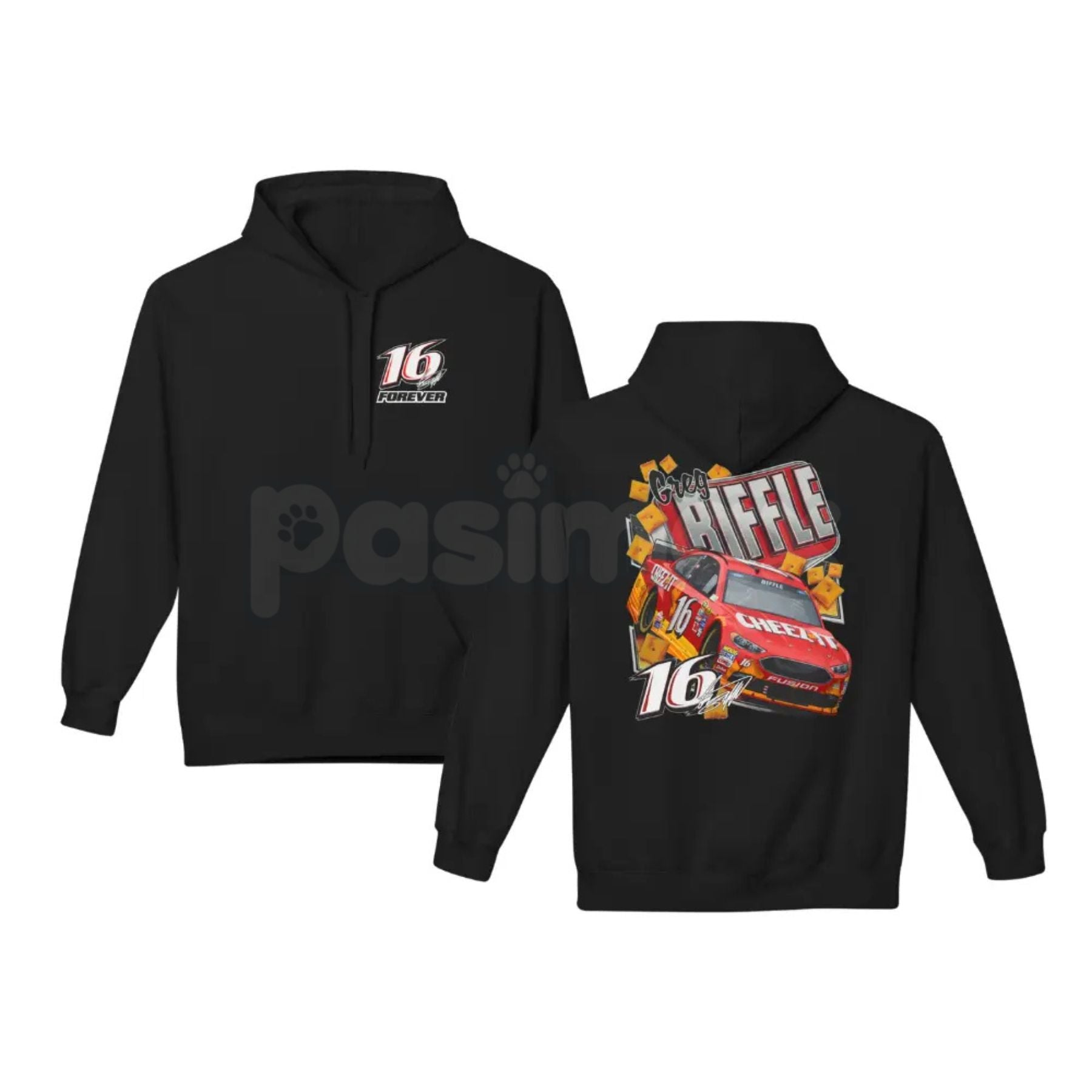 Pasimax Greg Biffle T-Shirt – Vintage Racing Driver Hoodie & Sweatshirt, Retro Motorsports Apparel — side view