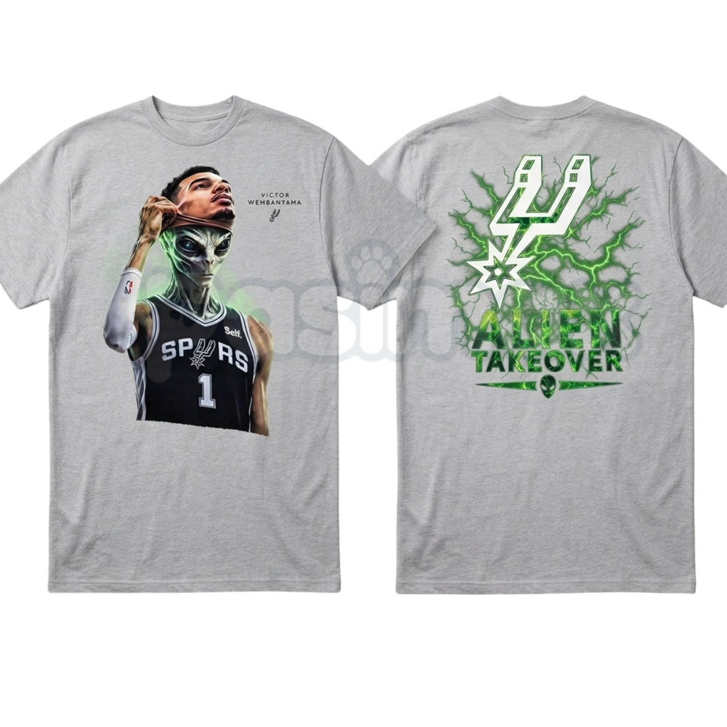Men's "Wem Alien" Basketball T-Shirt – Wembanyama French Hoop Star Retro Graphic Tee