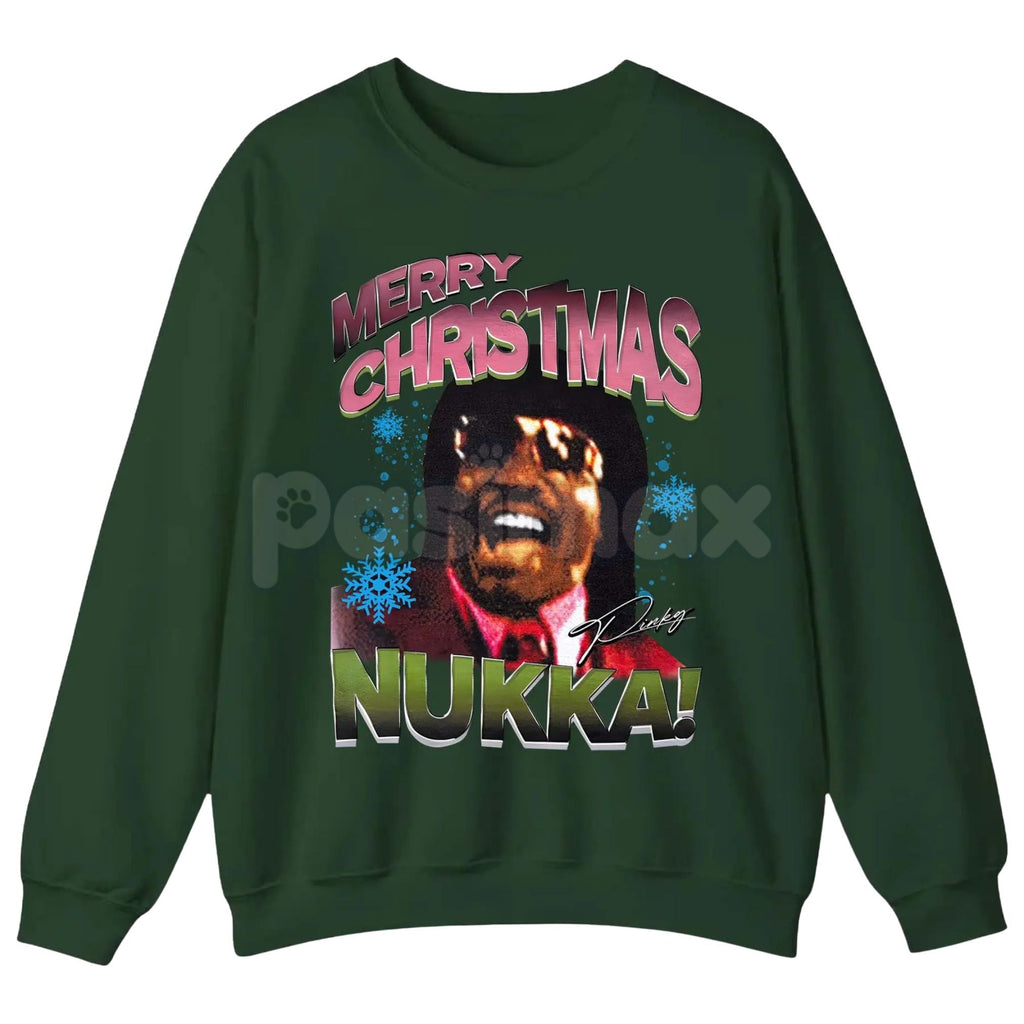 Pasimax Pinky From Friday Movie Quote Christmas Sweatshirt – Funny Santa Hat Holiday Crewneck — side view