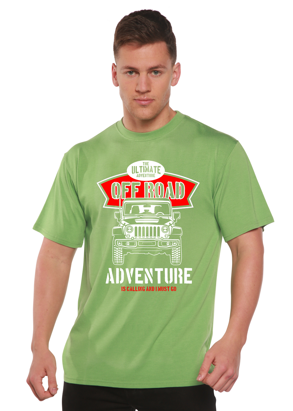 Spun Bamboo Off Road Spun Bamboo® Men's Bamboo Viscose/Organic Cotton Short Sleeve Graphic T-Shirt — alternative angle