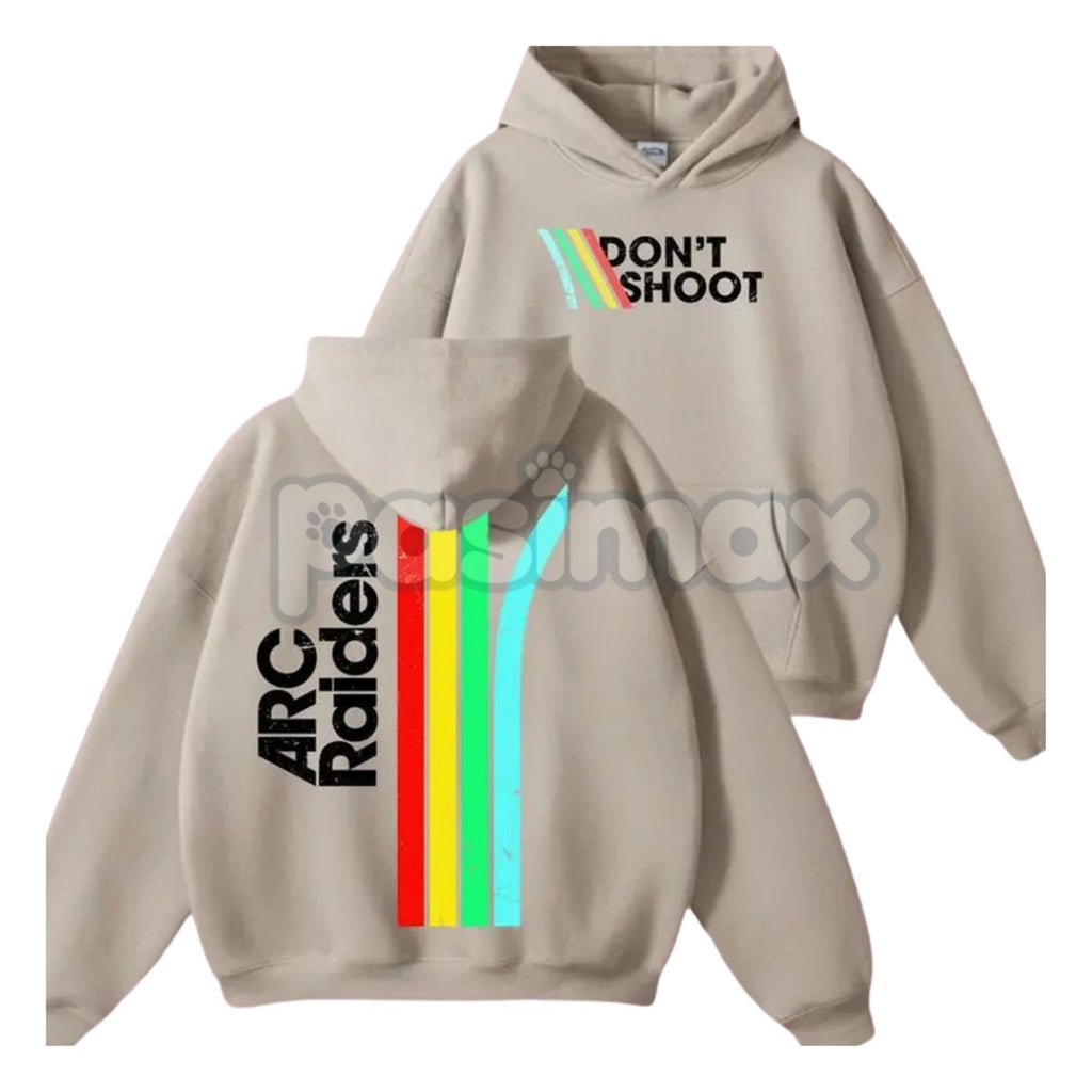 Pasimax Don’t Shoot ARC Gaming 2-Side Hoodie – First Responder Roleplay Statement Pullover, Unique Gaming Apparel, Unisex — s