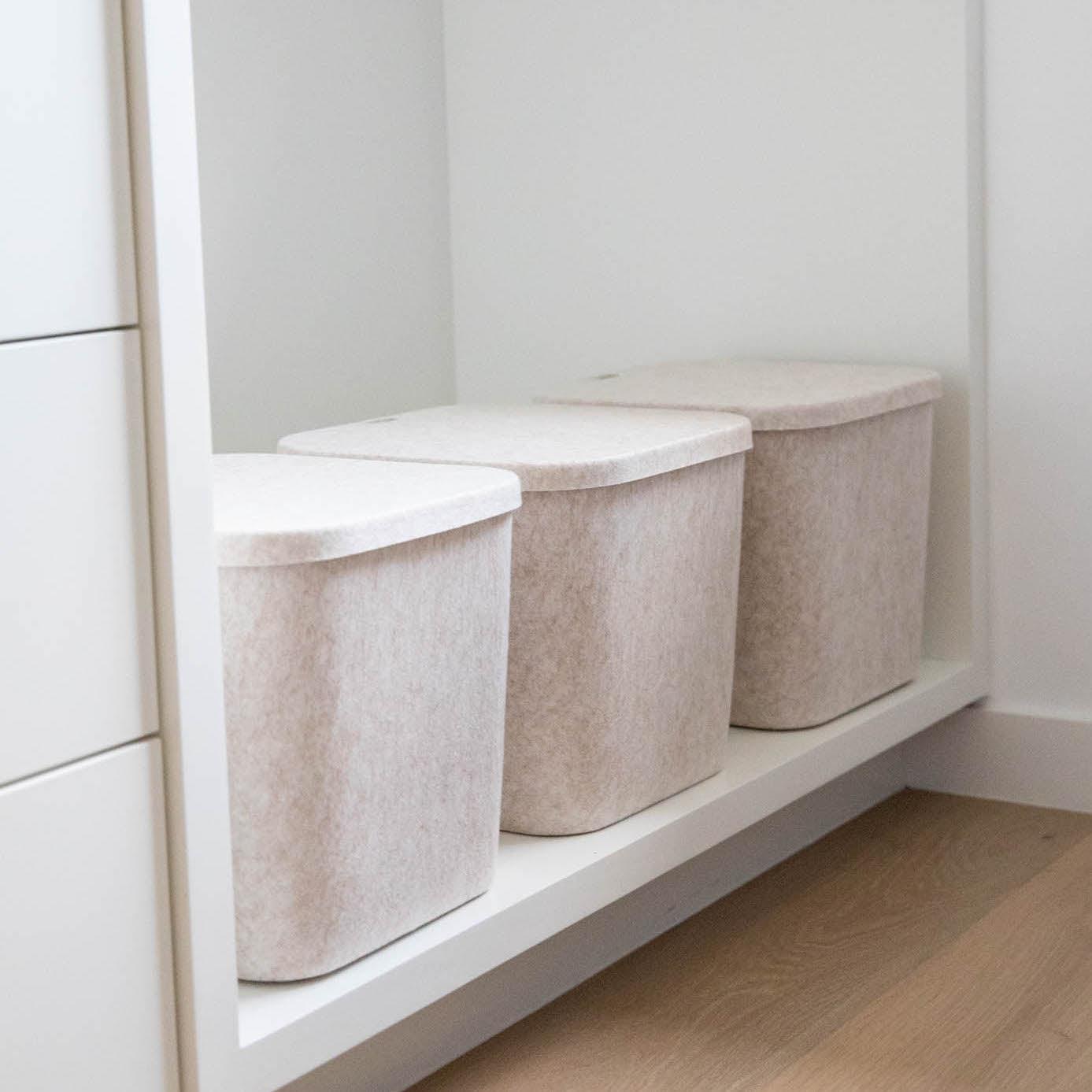 The Sculpted Bin - Original with Lid | Set of 3 – SortJoy