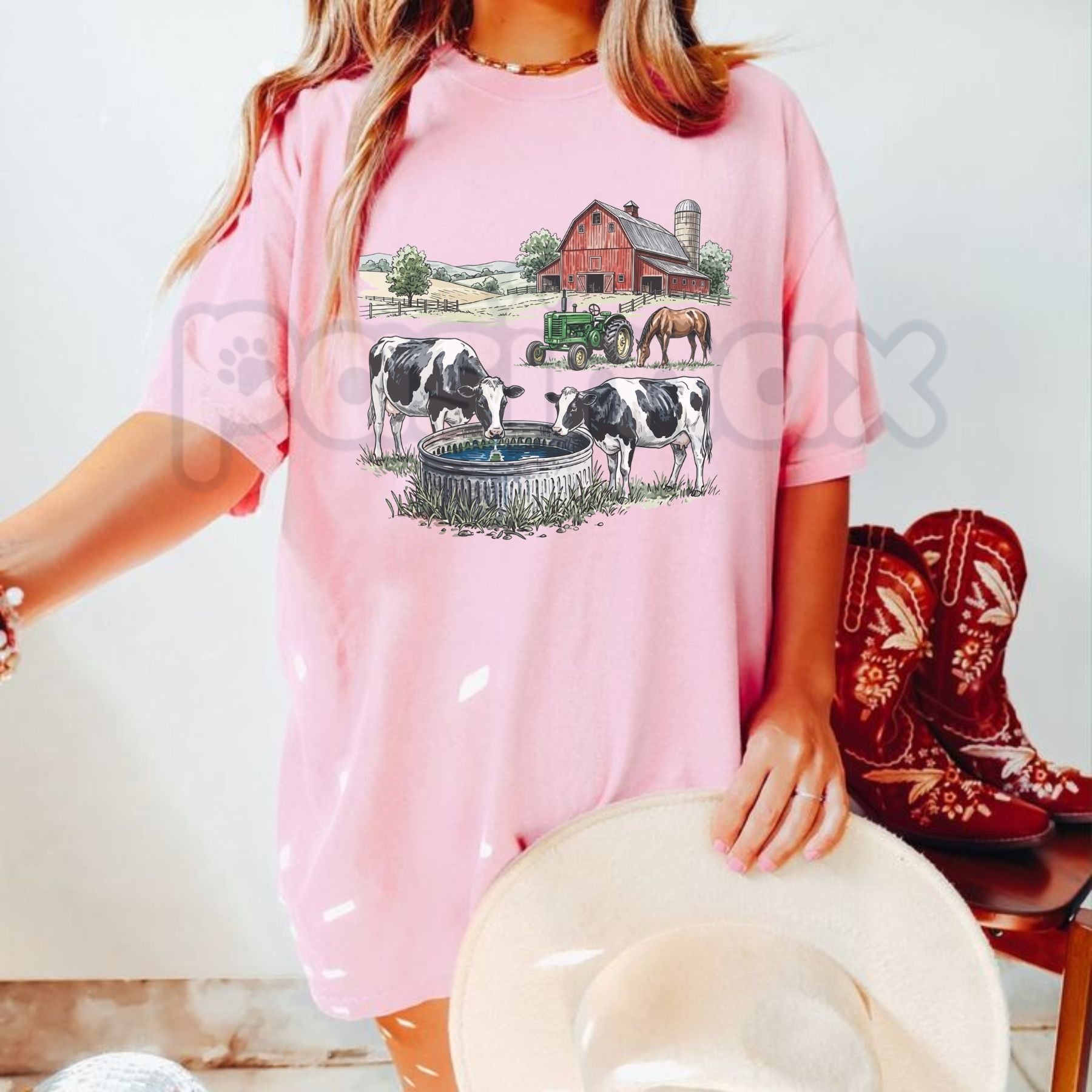 Vintage 90s Farm T-Shirt – Men & Women's Unisex Graphic Tee, Premium 100% Cotton Heartland Heritage Top, Soft Lived-In Heavyweight Country Lifestyle Shirt, Made in USA