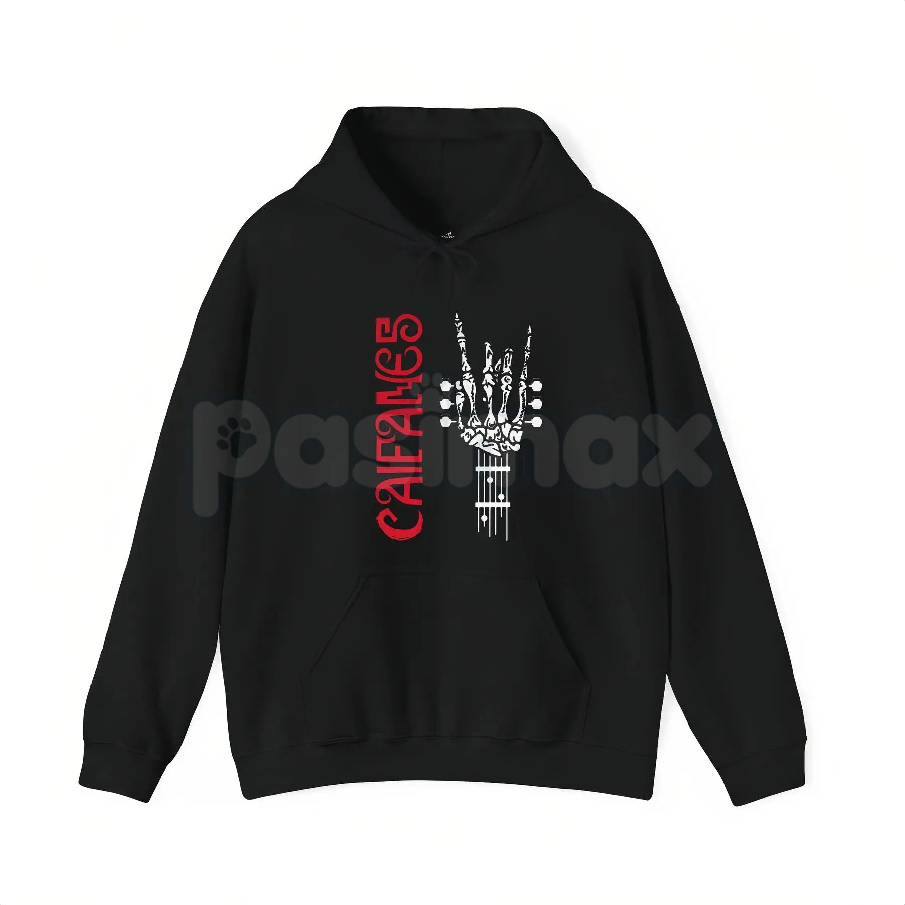 Pasimax Rock The Silence Caifanes Group – Skull Print Graphic Tee, Retro Rock Hoodie & Sweatshirt — side view