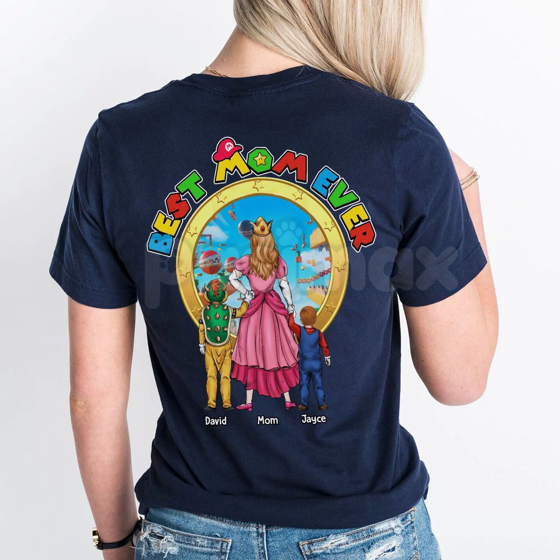 "Super Momio" Funny Mother's Day T-Shirt – Best Mom Ever Retro Gaming Graphic Tee, Premium 100% Cotton Personalized Mother's Day 2026 Shirt, Soft Lived-In Heavyweight Gamer Mom Top, Made in USA