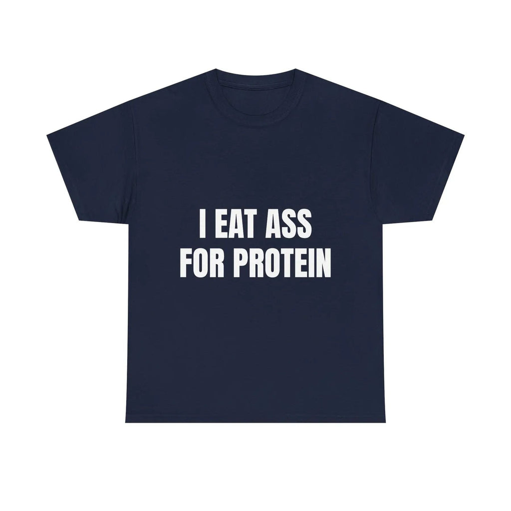 Pasimax "I EAT THIS FOR PROTEIN" Funny T-Shirt — side view